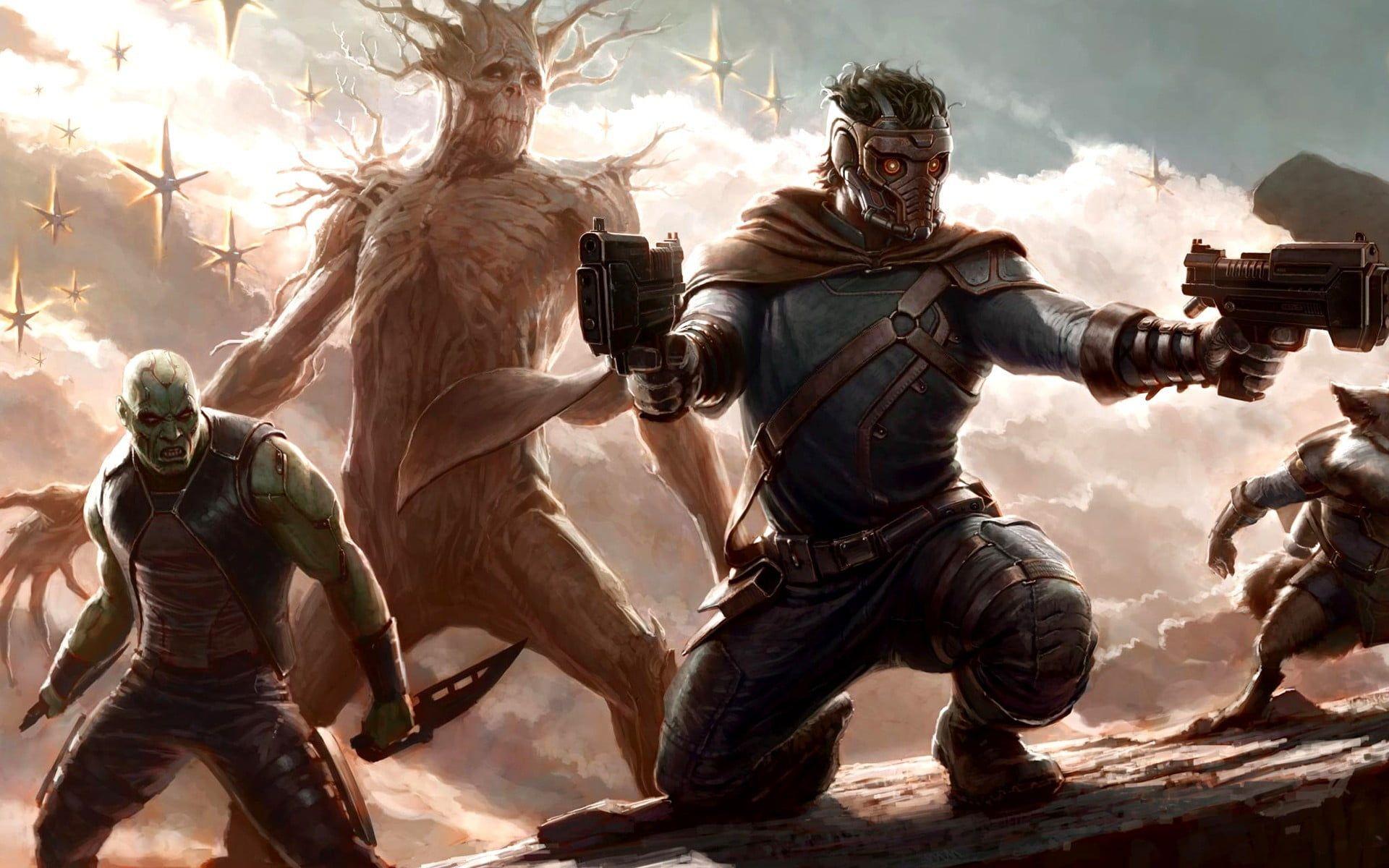 1920x1200 Guardian of the Galaxy character poster, Guardians of the Galaxy