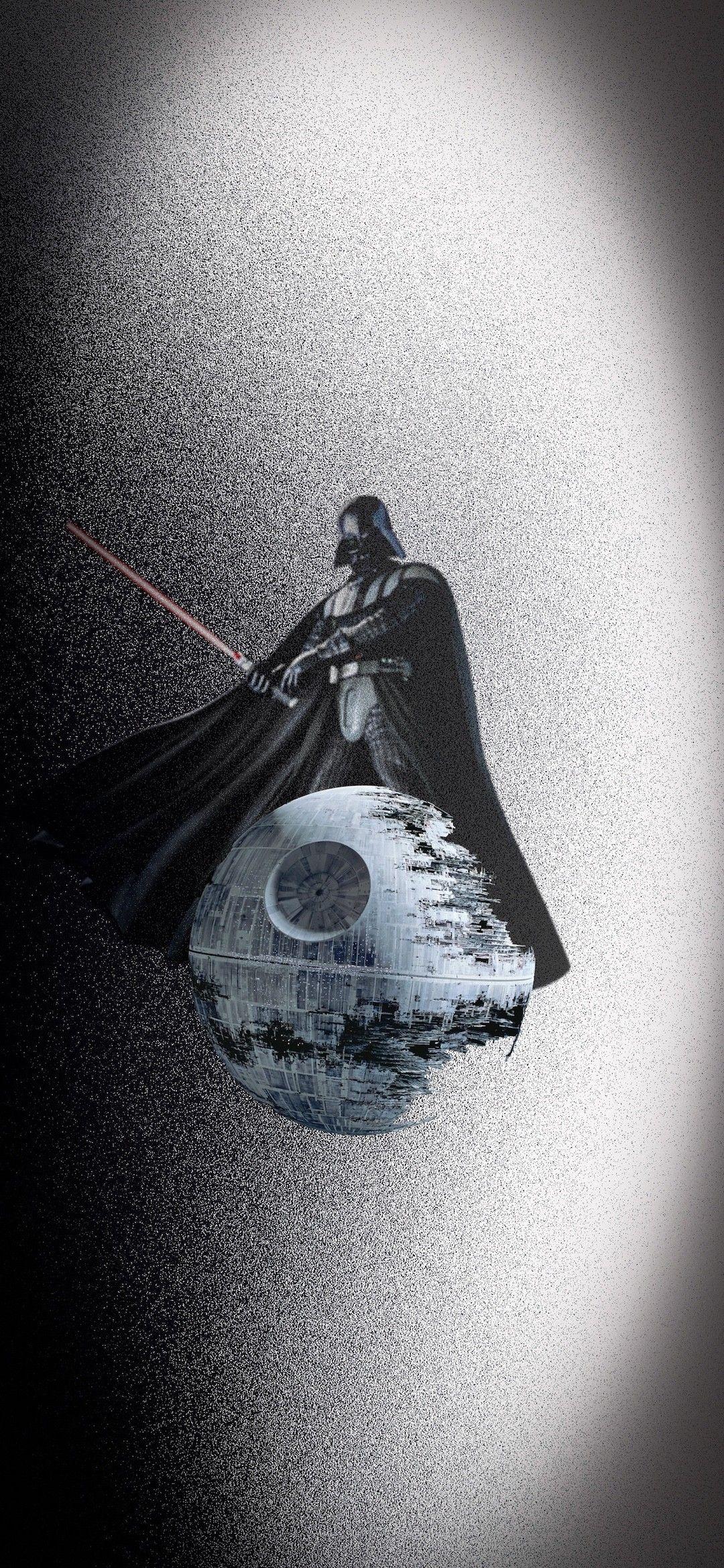 1080x2337 Darth Vader Light Saber Star Wars iPhone X Wallpaper Screen