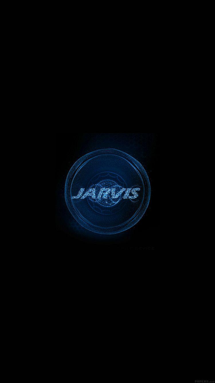 750x1334 Jarvis Ironman Art Minimal Blue Wallpaper
