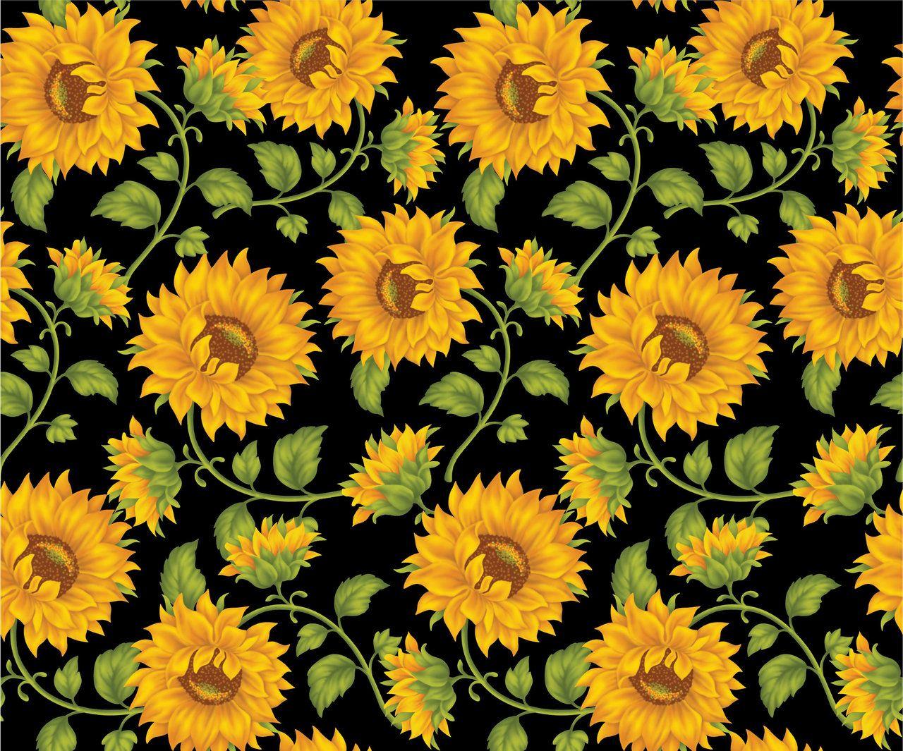 Sunflower Pattern Wallpapers - Top Free Sunflower Pattern Backgrounds