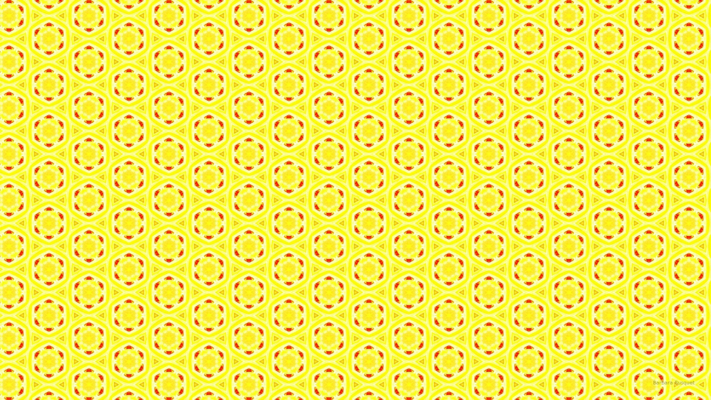 2400x1350 Yellow pattern background. Barbara's HD Wallpaper
