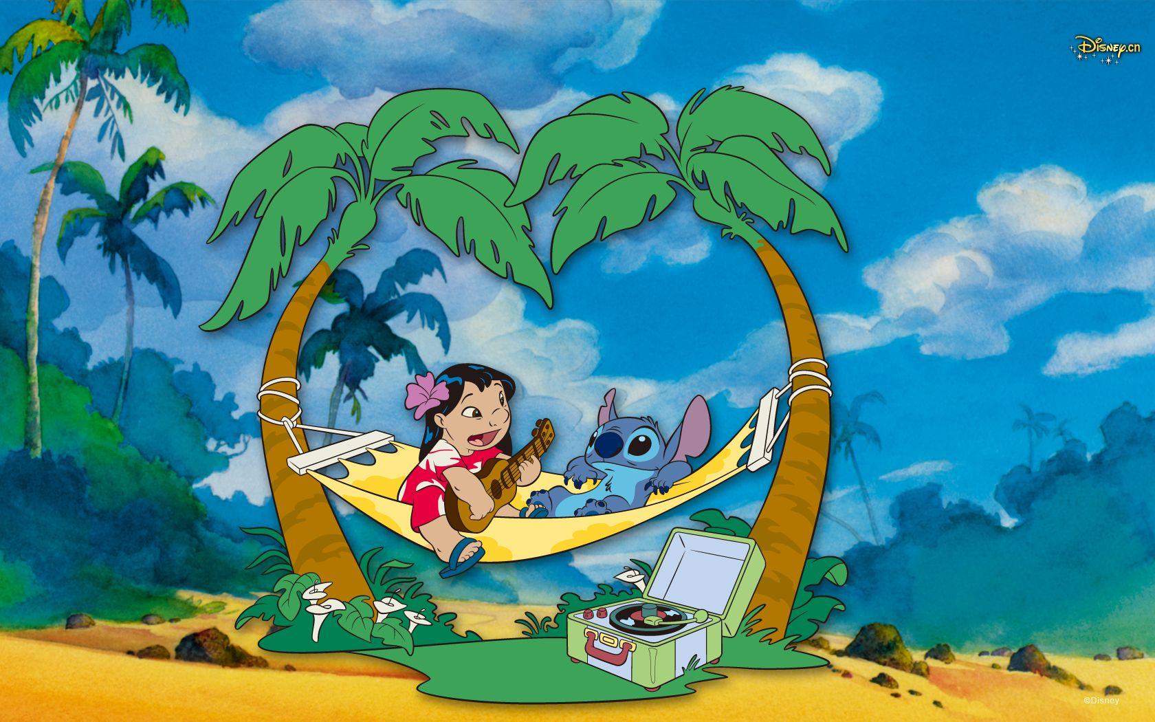 1680x1050 Desktop Wallpaper Disney Lilo & Stitch Cartoons 1680x1050