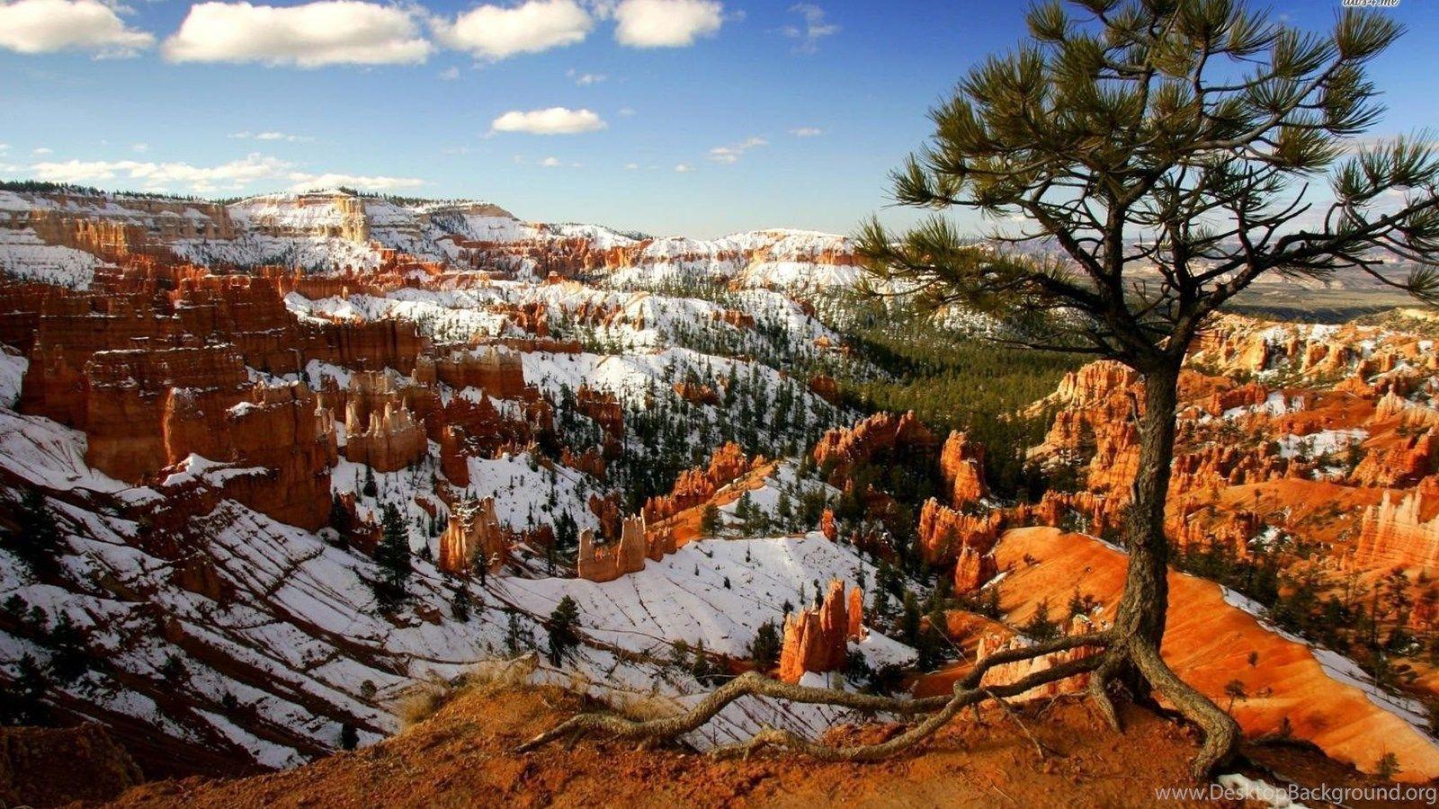 1600x900 Snow In Bryce Canyon National Park Wallpaper Nature Wallpaper