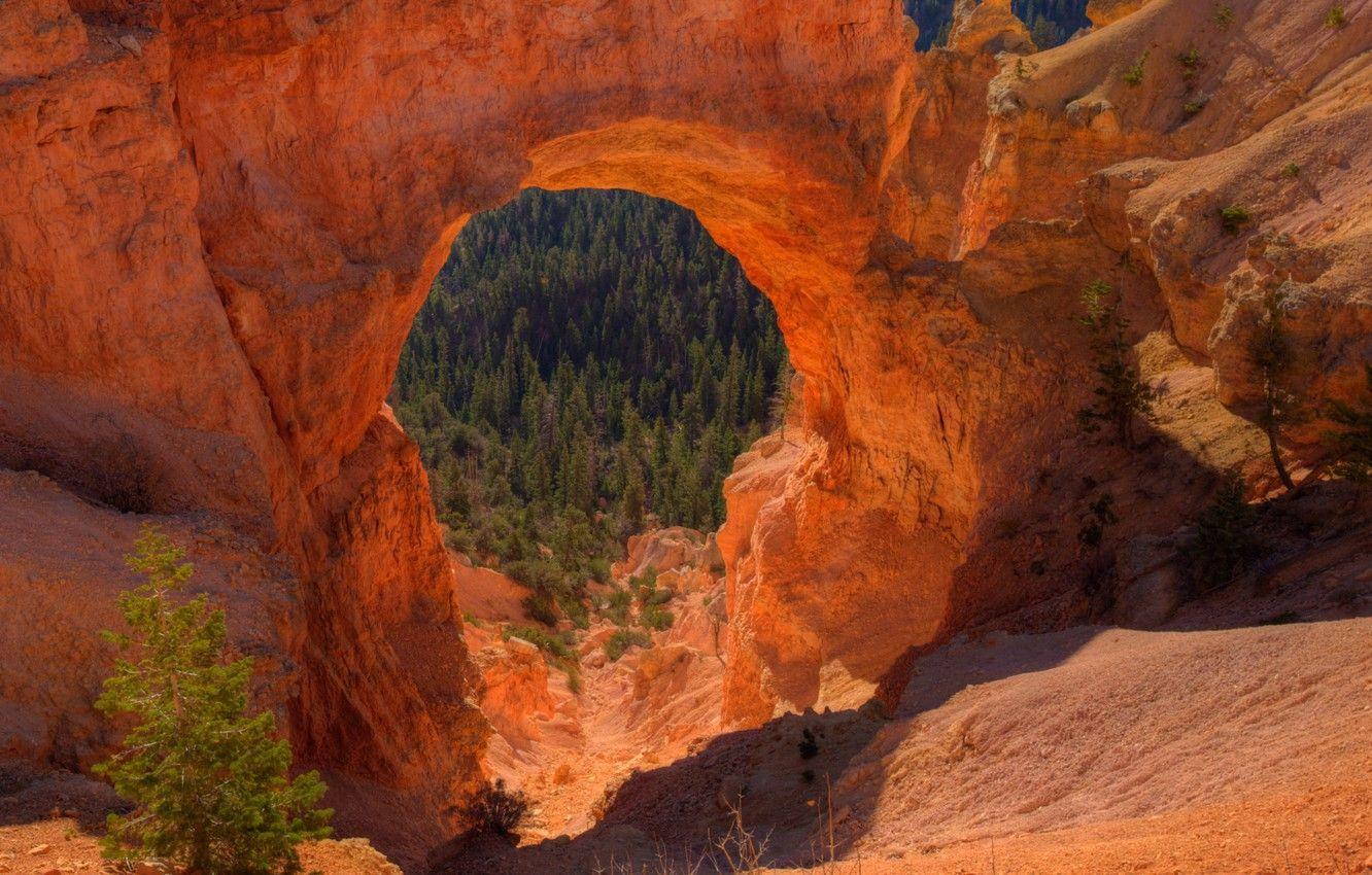 1332x850 Wallpaper USA, Utah, arch, mountains, rocks, Bryce Canyon image