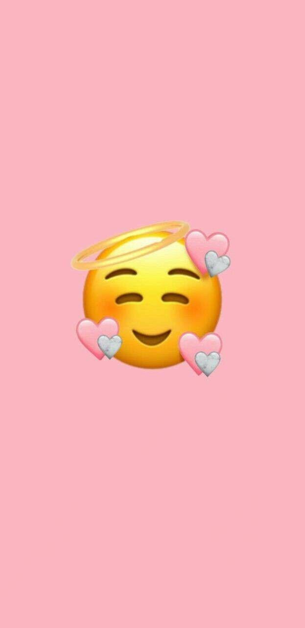 623x1280 Aesthetic iphone wallpaper. Cute emoji