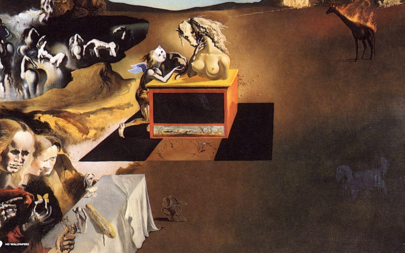 1680x1050 Free download Dali Invention Of Monsters HD Wallpaper background
