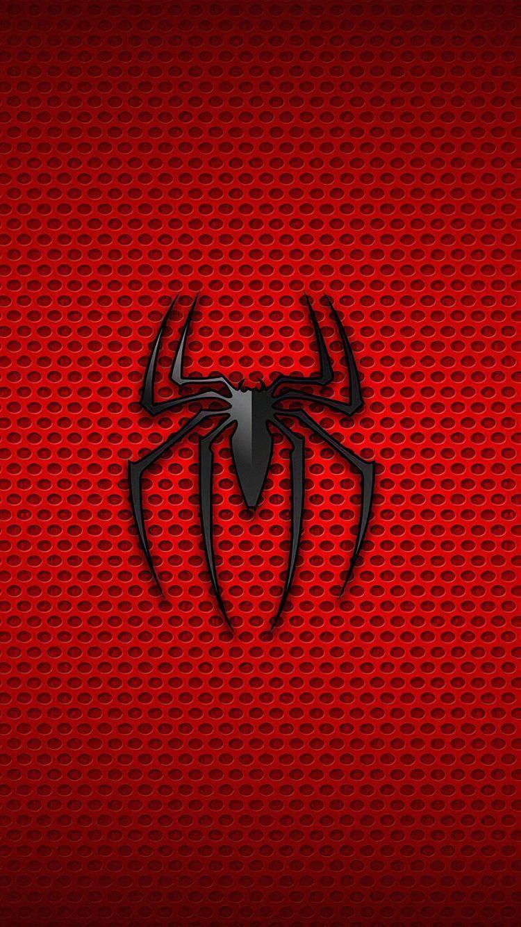 750x1334 Spiderman Logo Background 4k iPhone iPhone 6S, iPhone