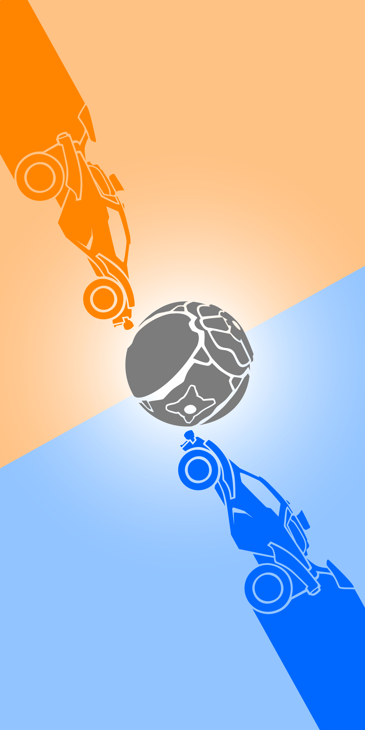 1440x2880 Design: minimalist free Rocket League Octane wallpaper