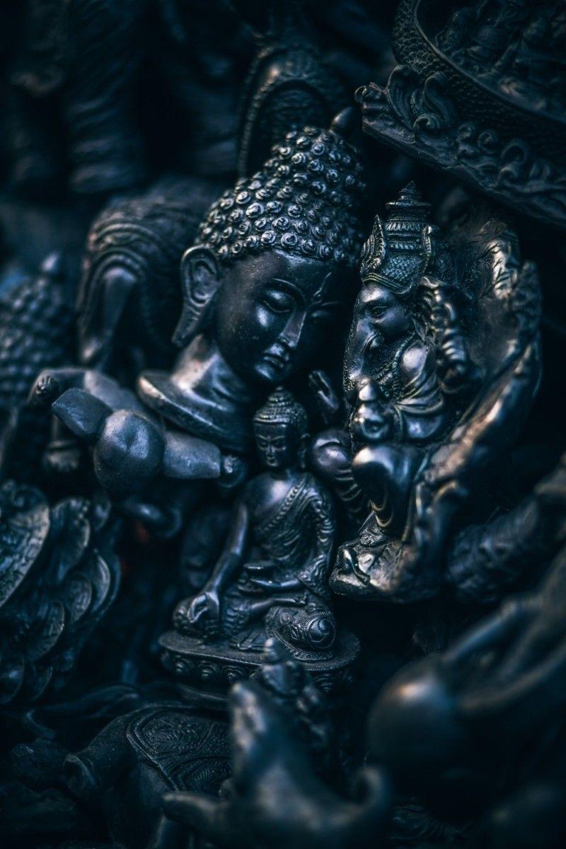 Buddha Figure Black Background Stock Photo by Toniruiz 315453424
