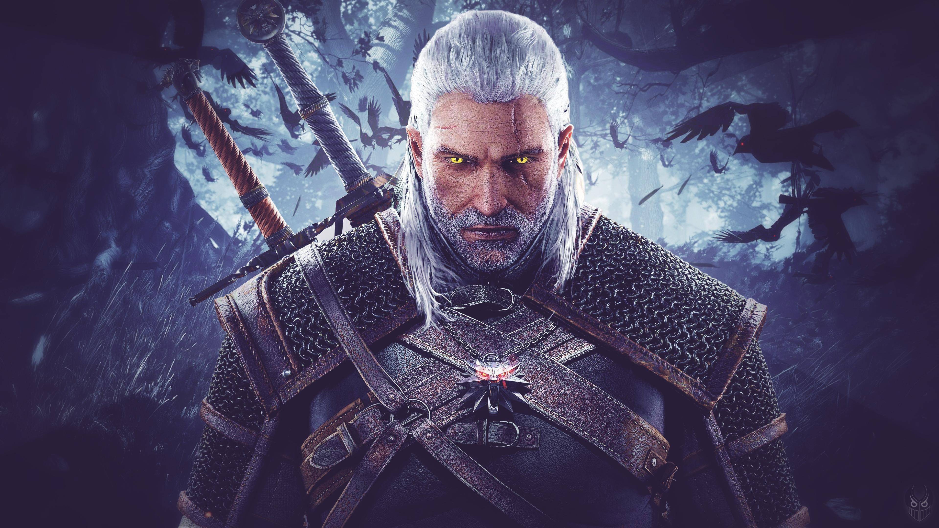 3840x2160 Geralt of Rivia Witcher 3 4K Wallpaper