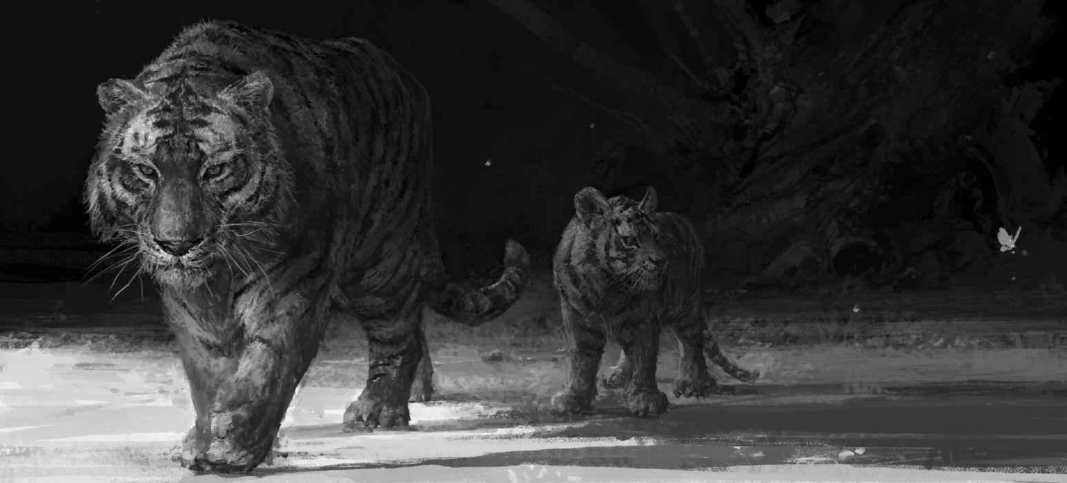 1546x700 Butterflies animals insects nature drawings tigers black and white
