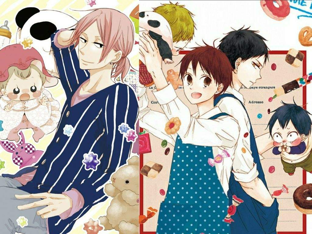 1024x768 Anime: Gakuen Babysitters