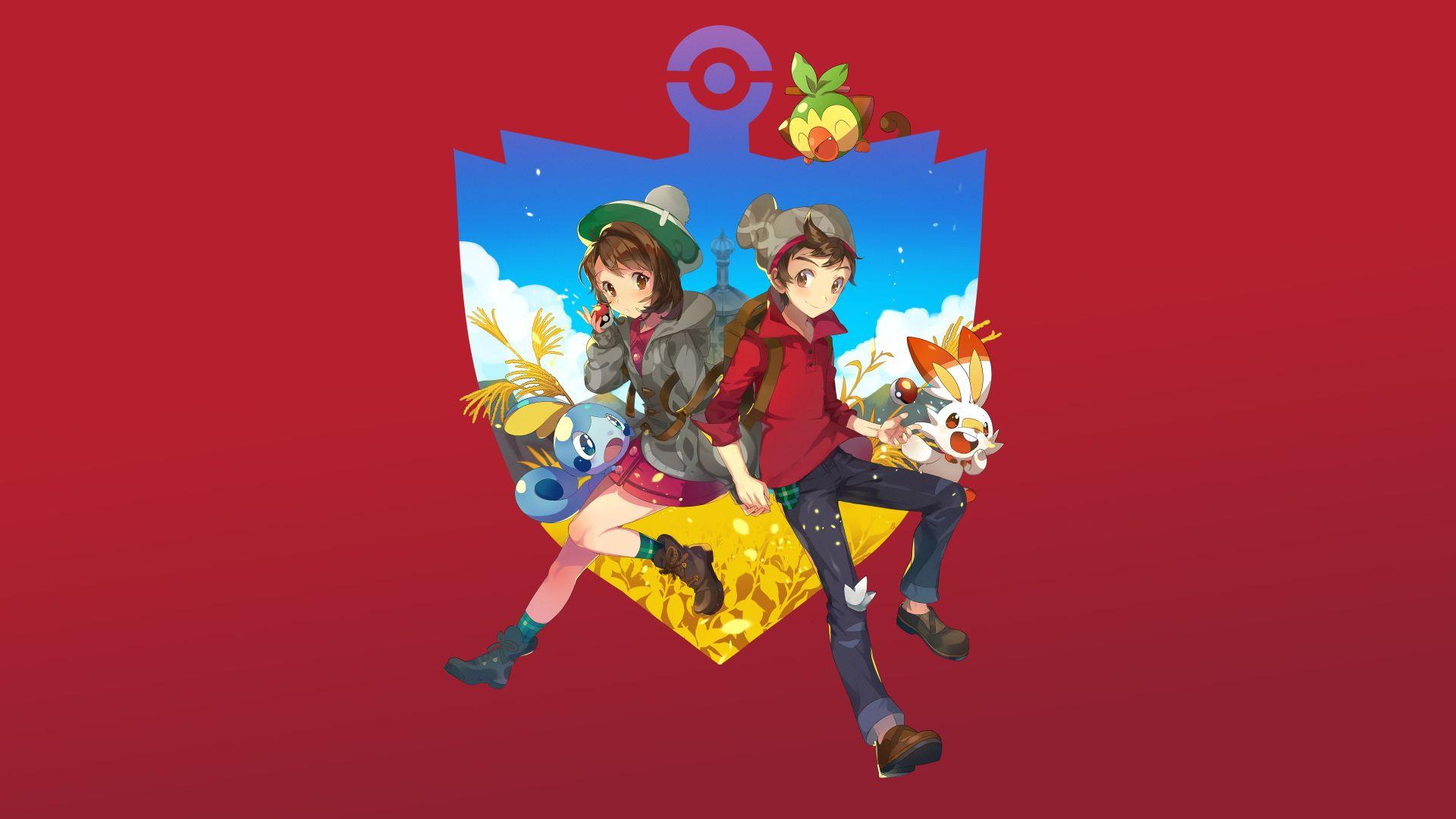 1920x1080 Pokemon Sword and Shield Characters 1080P Laptop Full HD