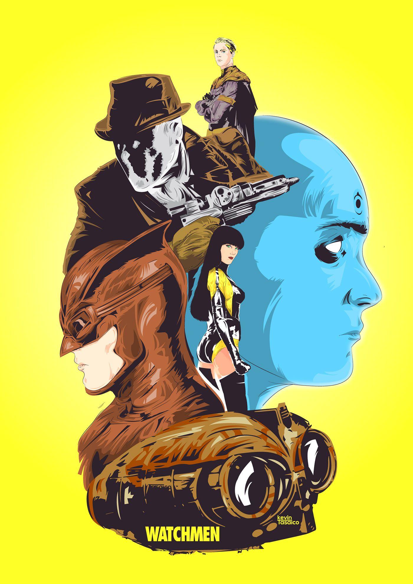 1400x1979 Watchmen // Kevin Tasaico. Personagens de quadrinhos, Papel de