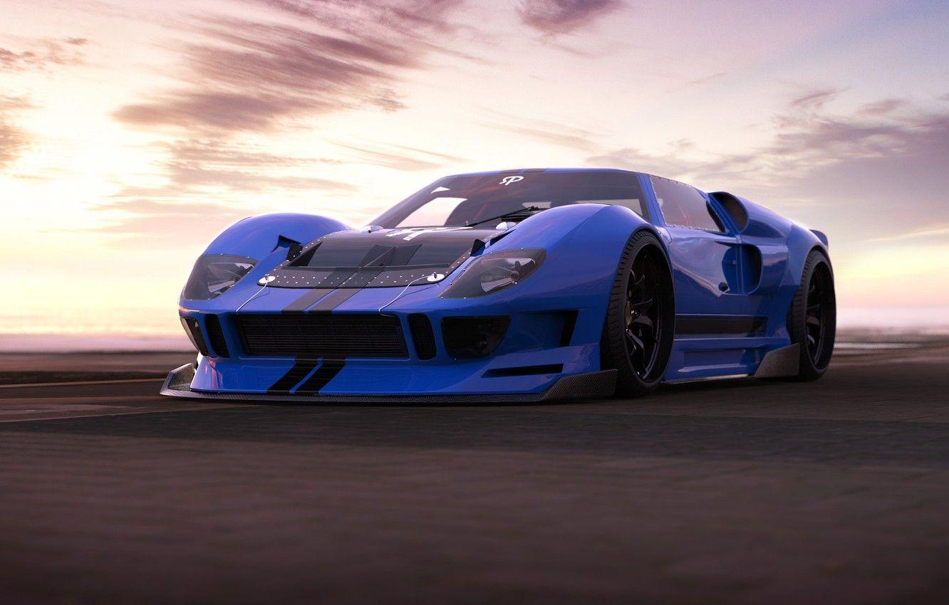 1332x850 Wallpaper Ford, Auto, Machine, Ford GT, Art, Supercar, Rendering
