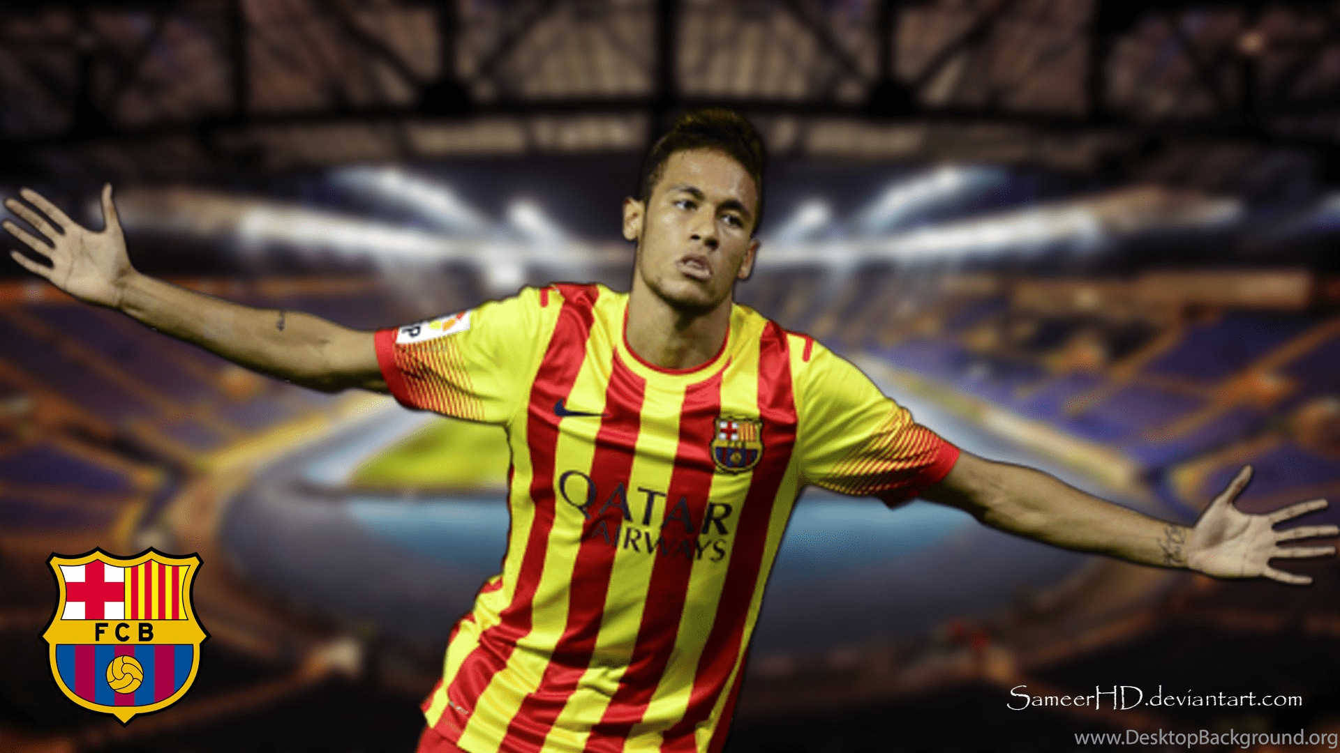 1920x1080 FC Barcelona Neymar Jr Wallpaper By SameerHD