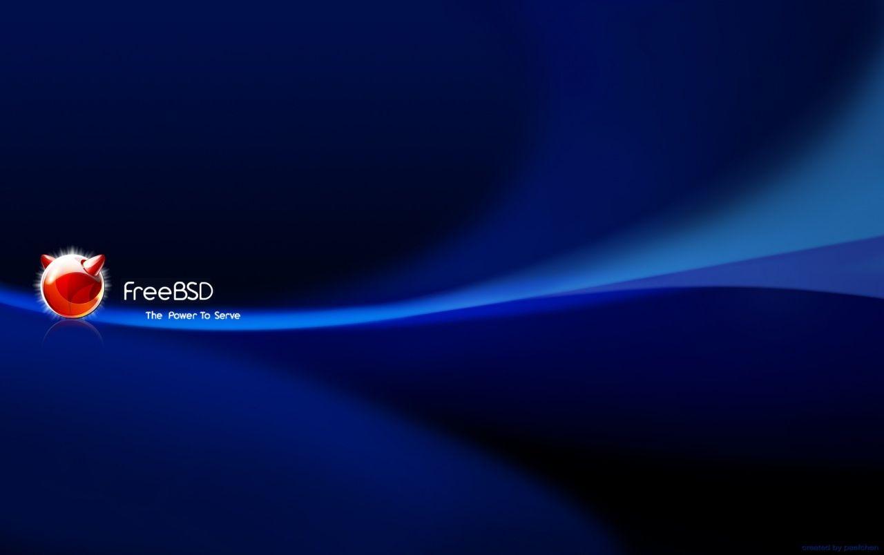 1280x804 FreeBSD blue waves wallpaper. FreeBSD blue waves