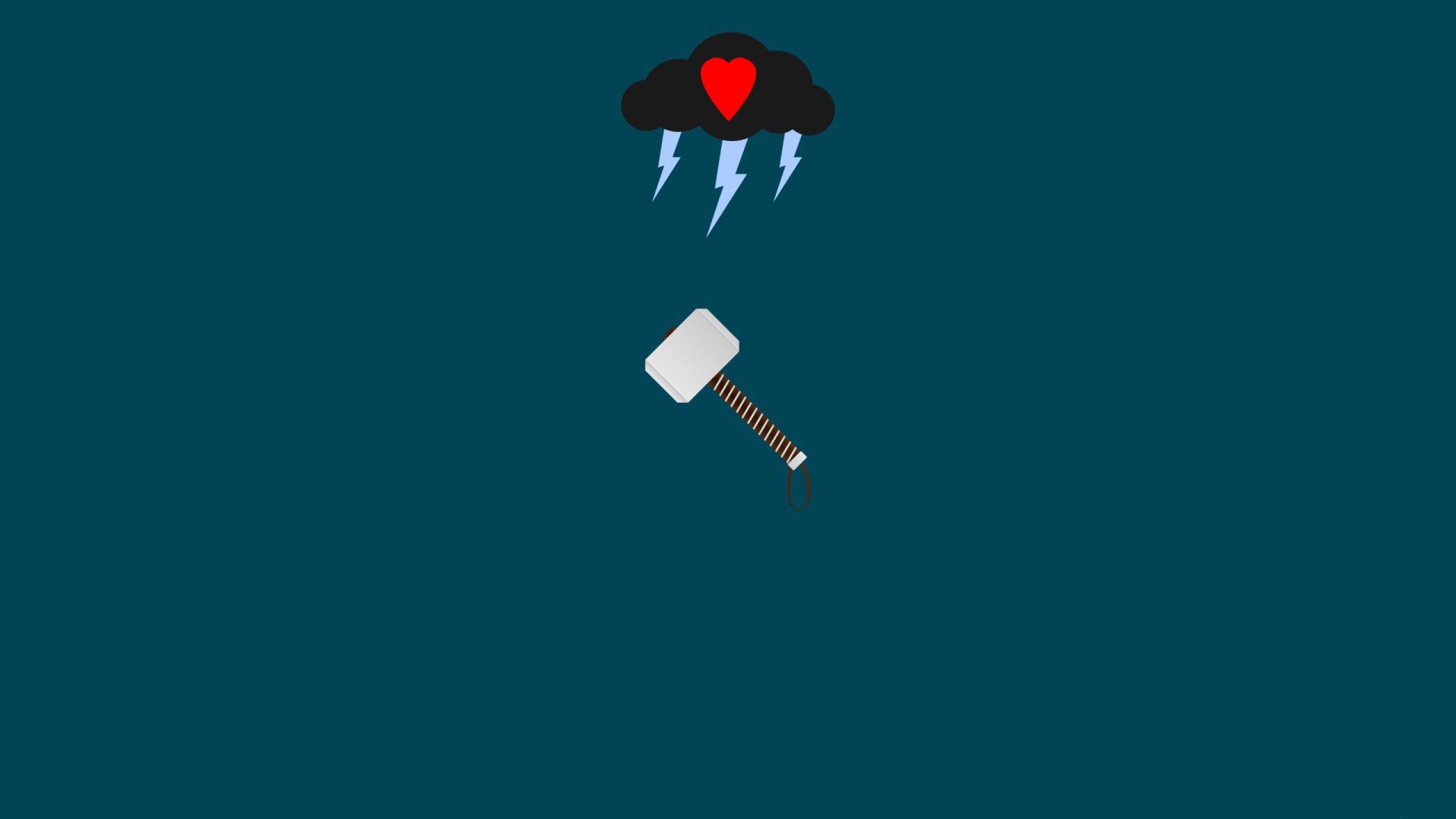 2560x1440 Thor Love And Thunder Minimalist 1440P Resolution