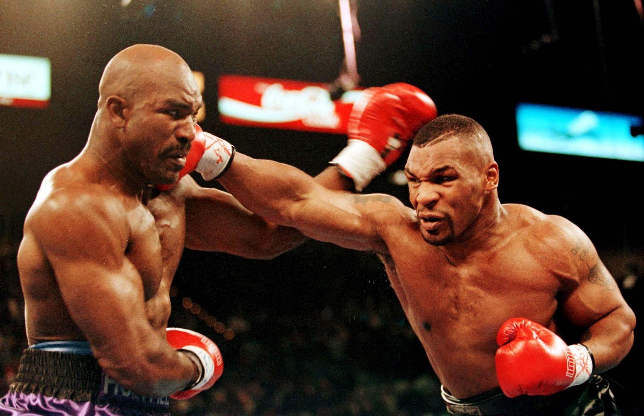 2048x1324 Mike tyson evander holyfield combate boxeo americanos deporte