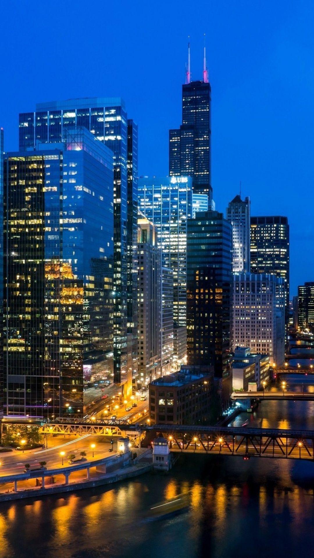 Chicago Skyline iPhone Wallpapers - Top Free Chicago Skyline iPhone ...