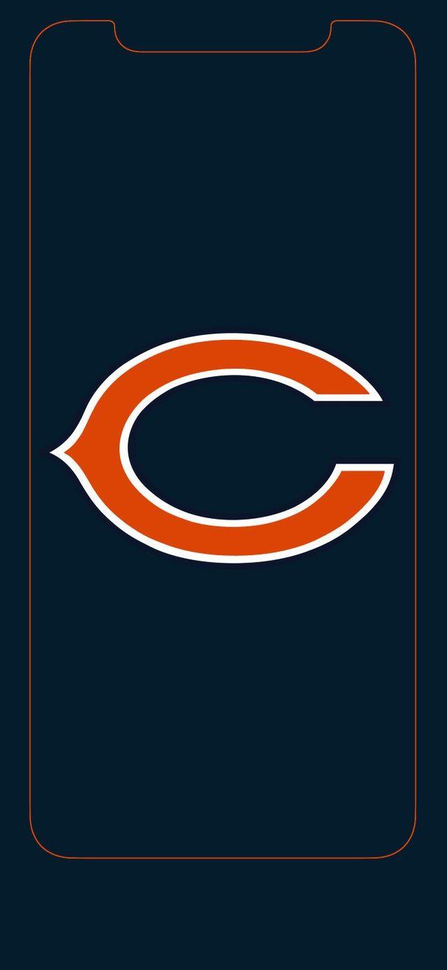 640x1387 Chicago Bears wallpaper I made for iPhone X
