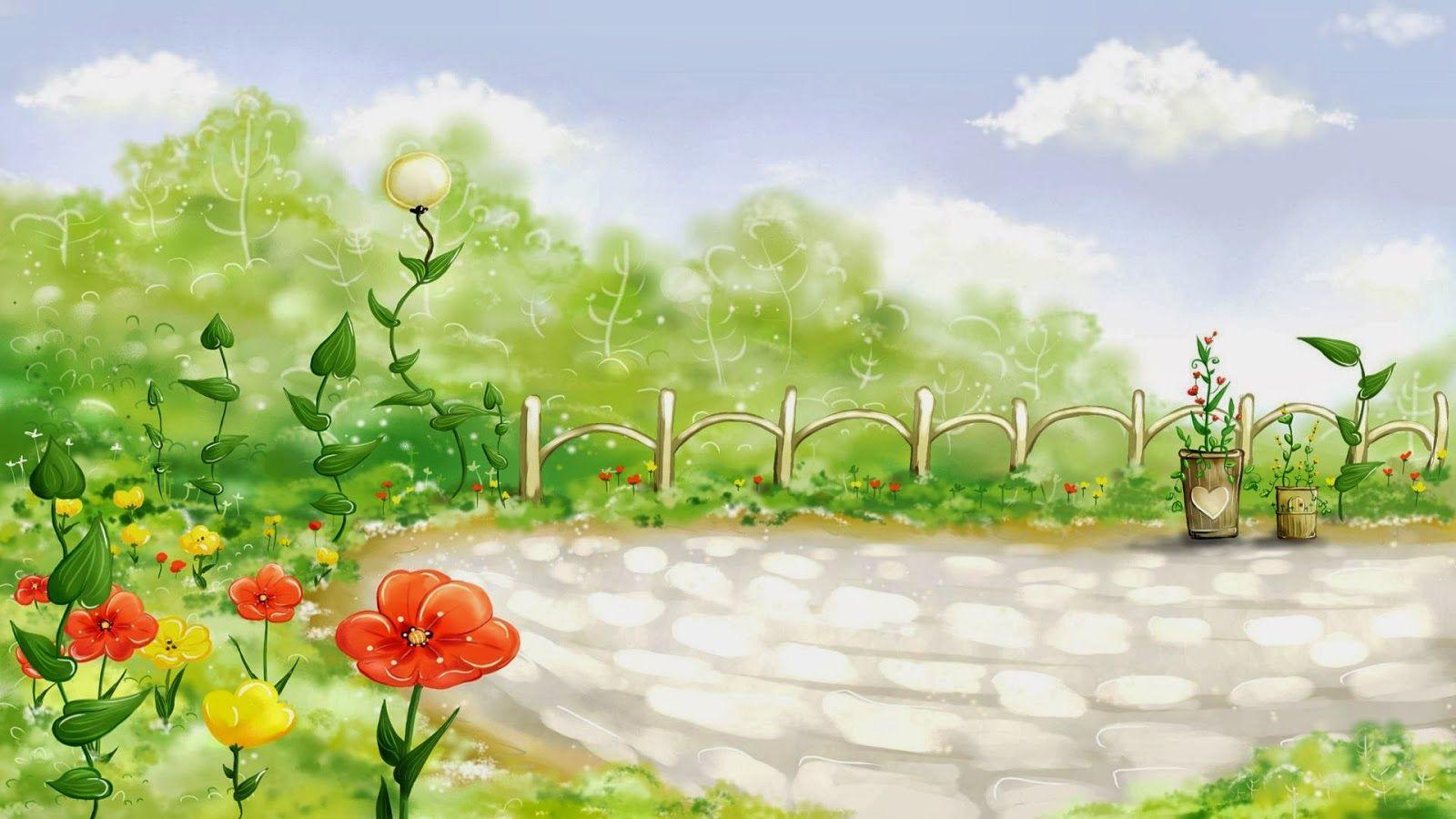 Garden Cartoon Wallpapers Top Free Garden Cartoon Backgrounds