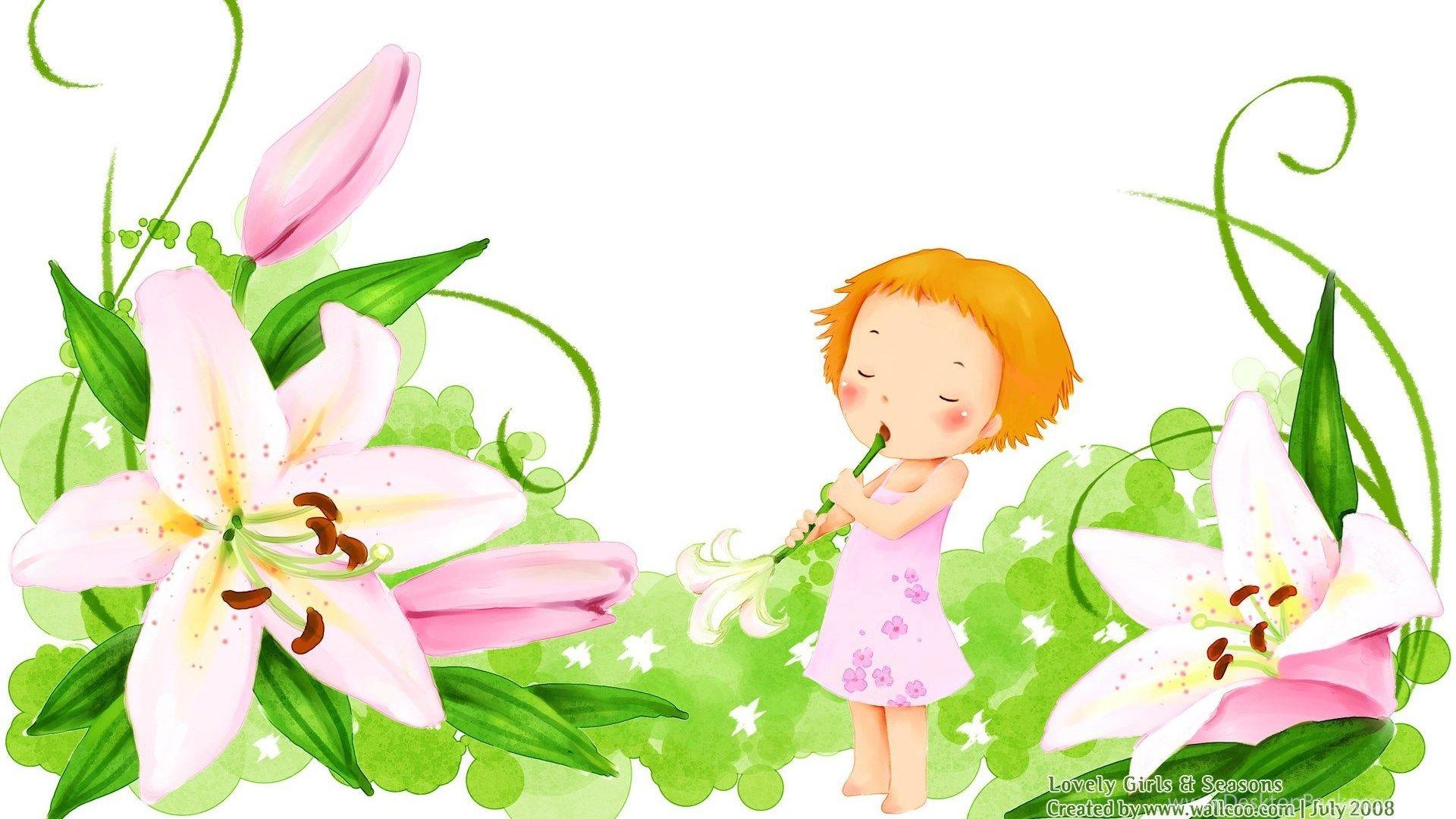 1920x1080 Garden Cartoon Image All Wallpaper New Desktop Background