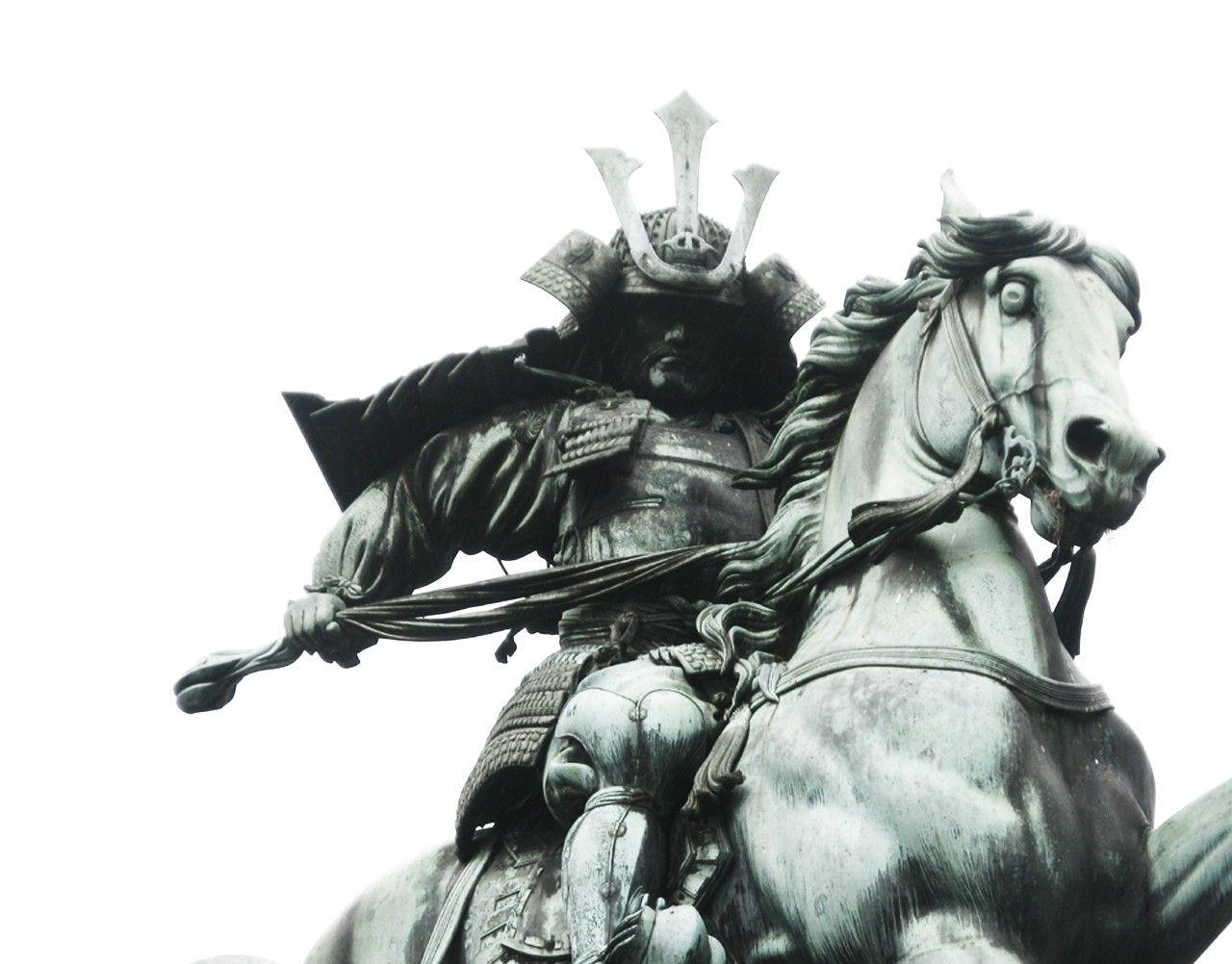 1280x1002 Monuments: Samurai Sculpture Horses Statues Wallpaper Background