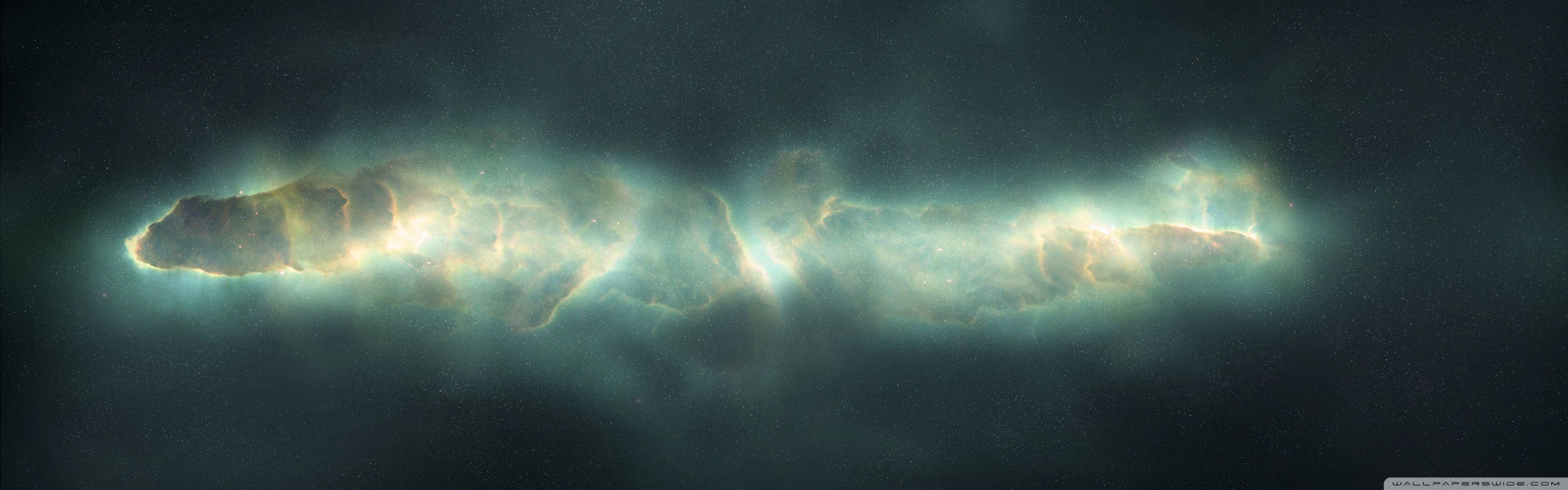 3360x1050 Gas Cloud Ultra HD Desktop Background Wallpaper for : Widescreen