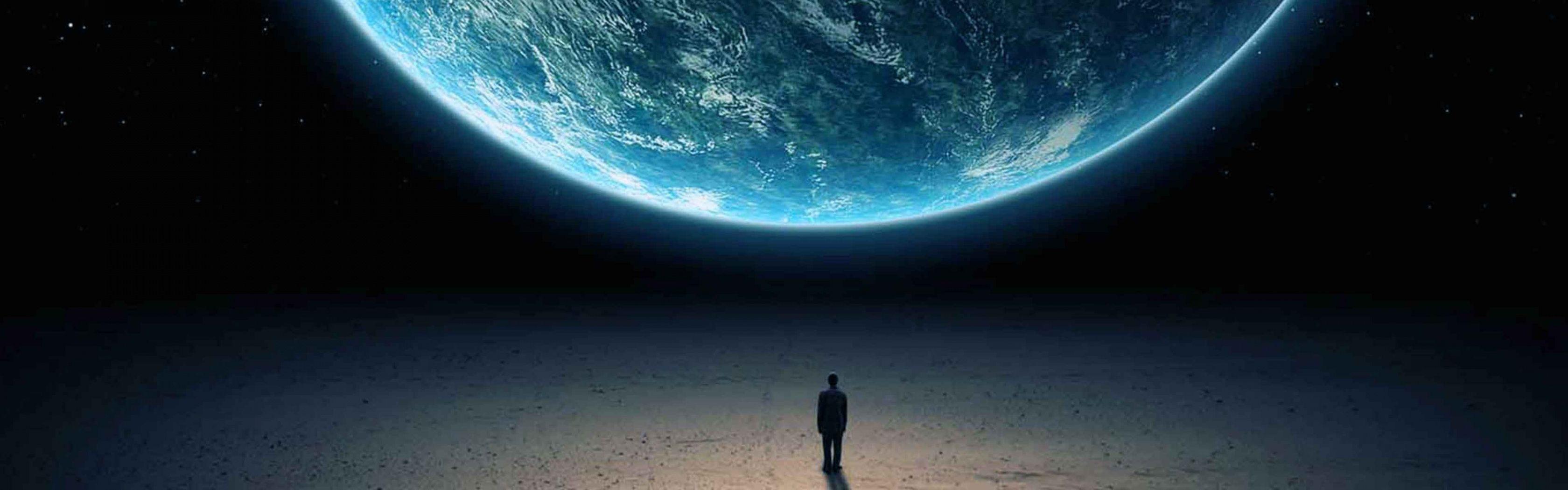 3360x1050 Space Fantasy Sad
