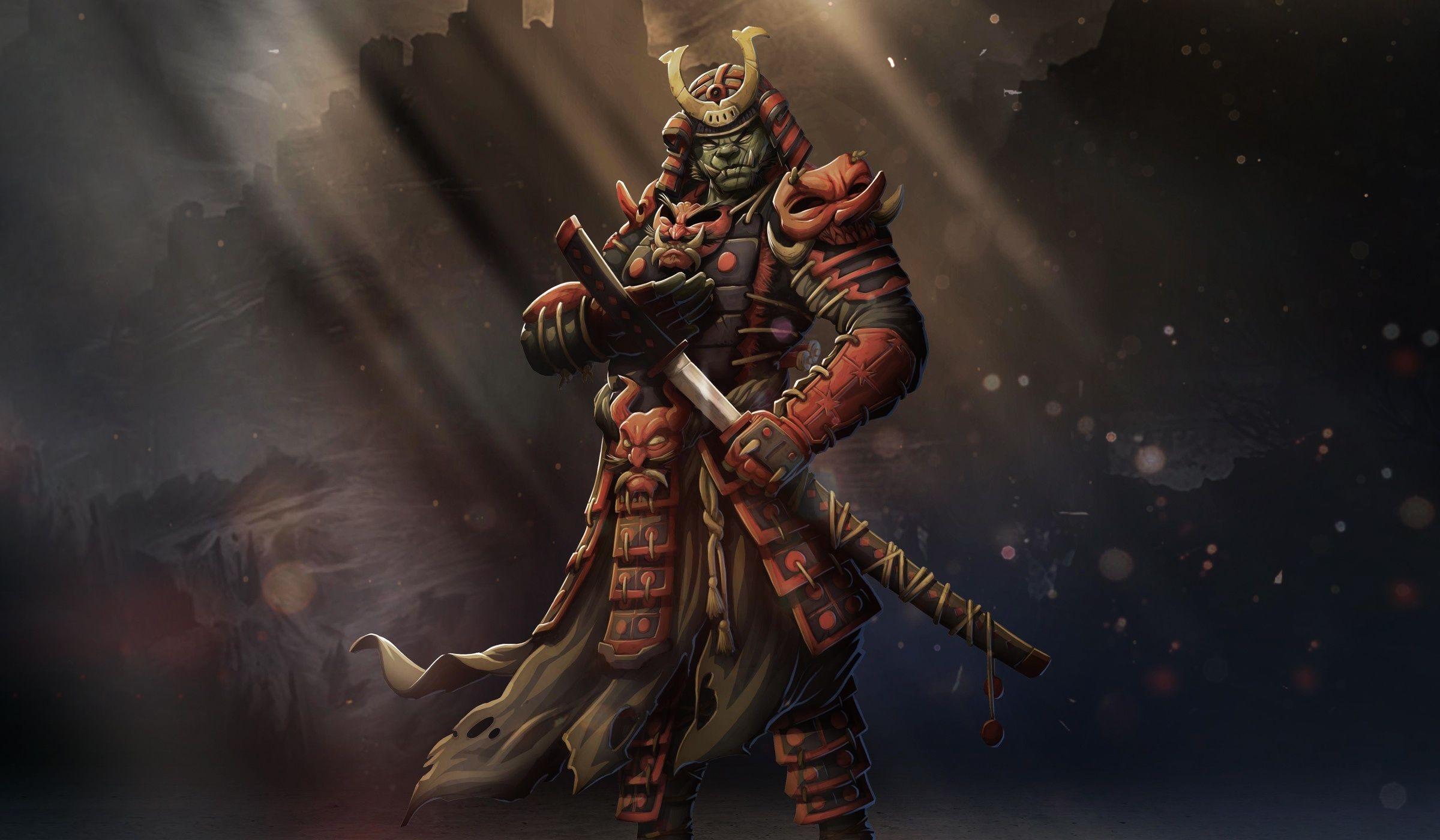 2400x1400 Samurai Warrior Samurai Wallpaper HD 4k