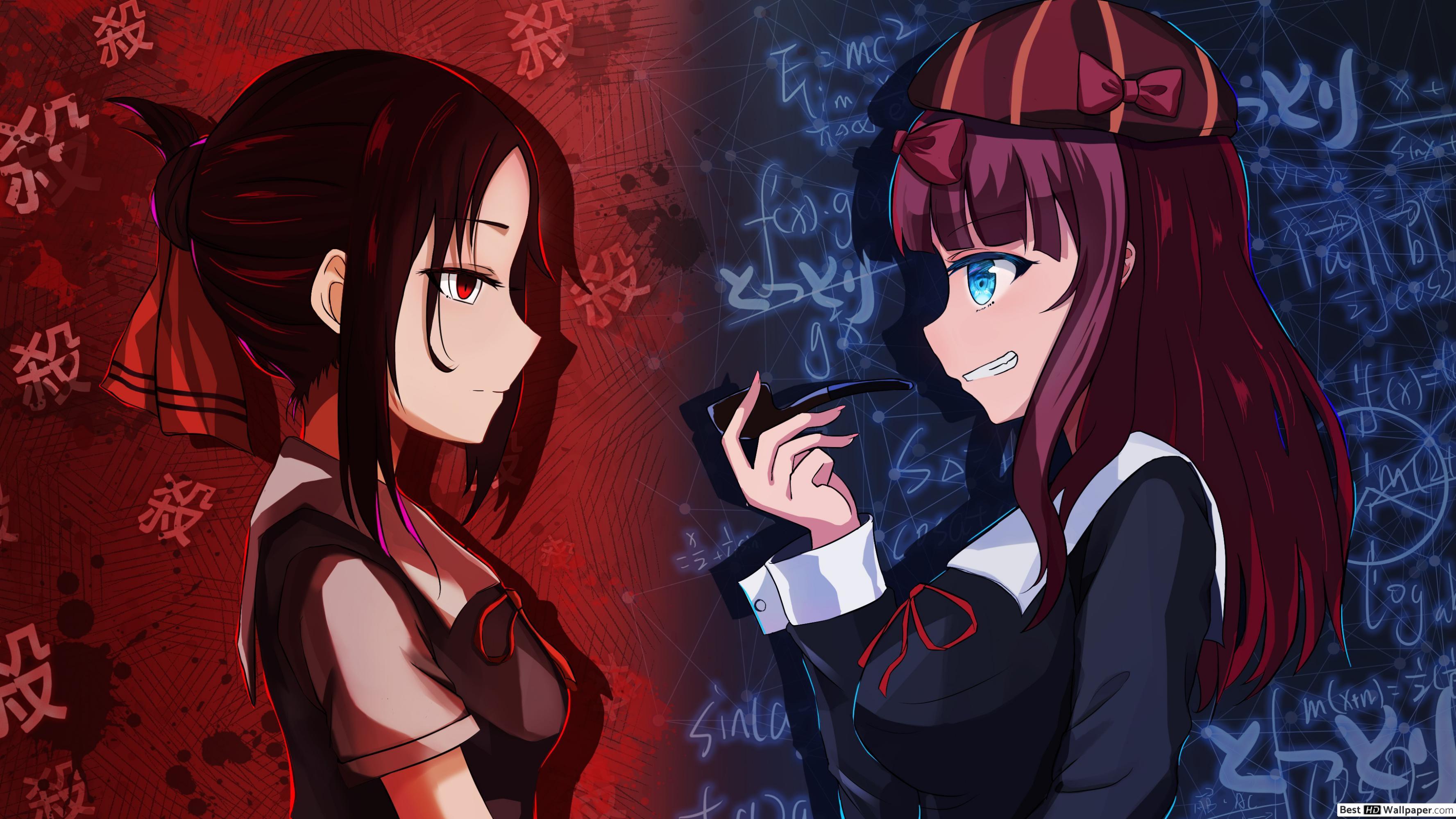 3554x1999 Kaguya Shinomiya & Chika Fujiwara HD wallpaper download