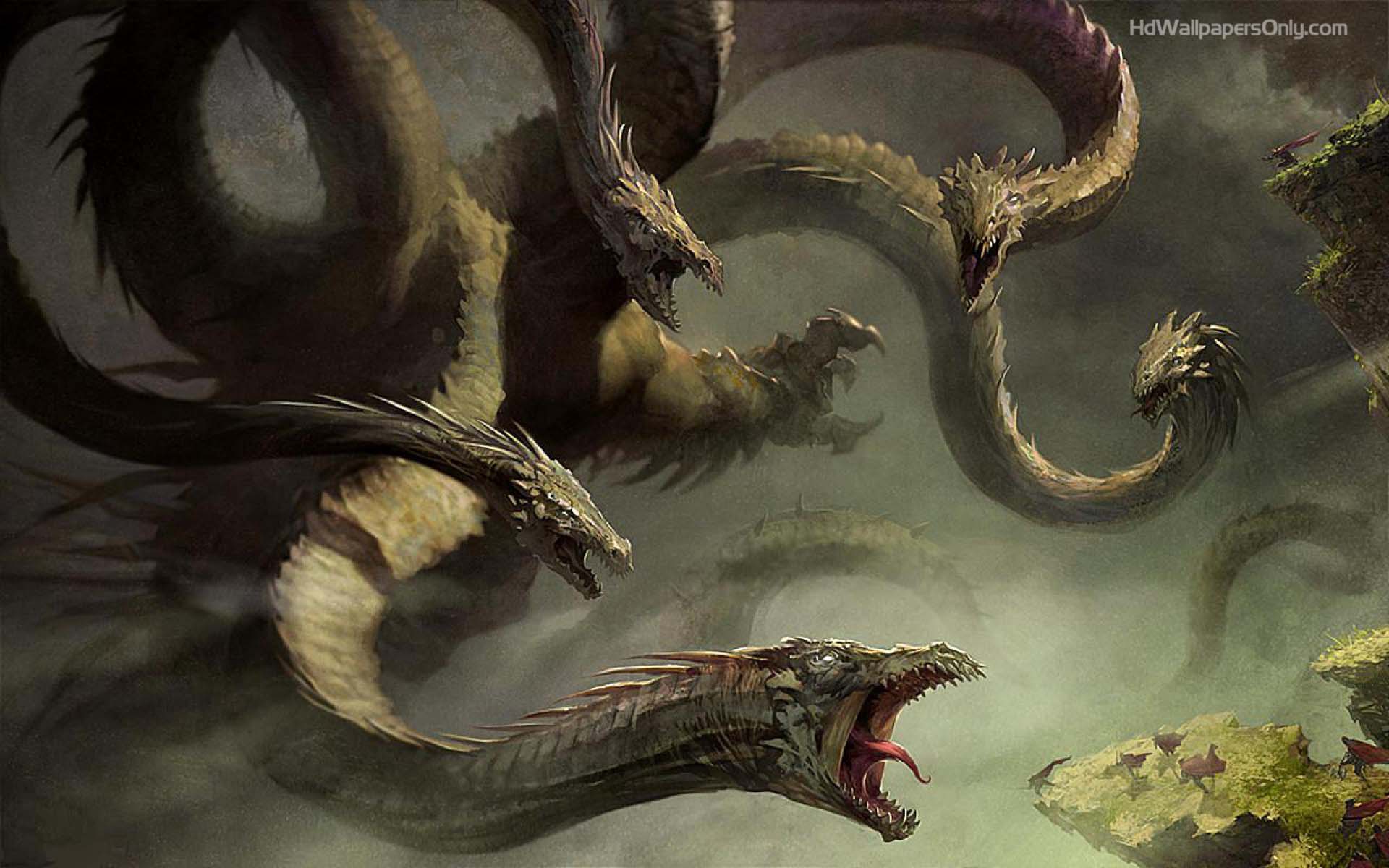 1920x1200 Black Dragon Wallpaper HD