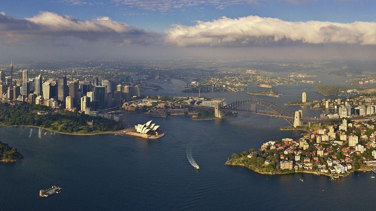 1280x720 Awesome Sydney Aerial View wallpaper. Awesome Sydney Aerial View