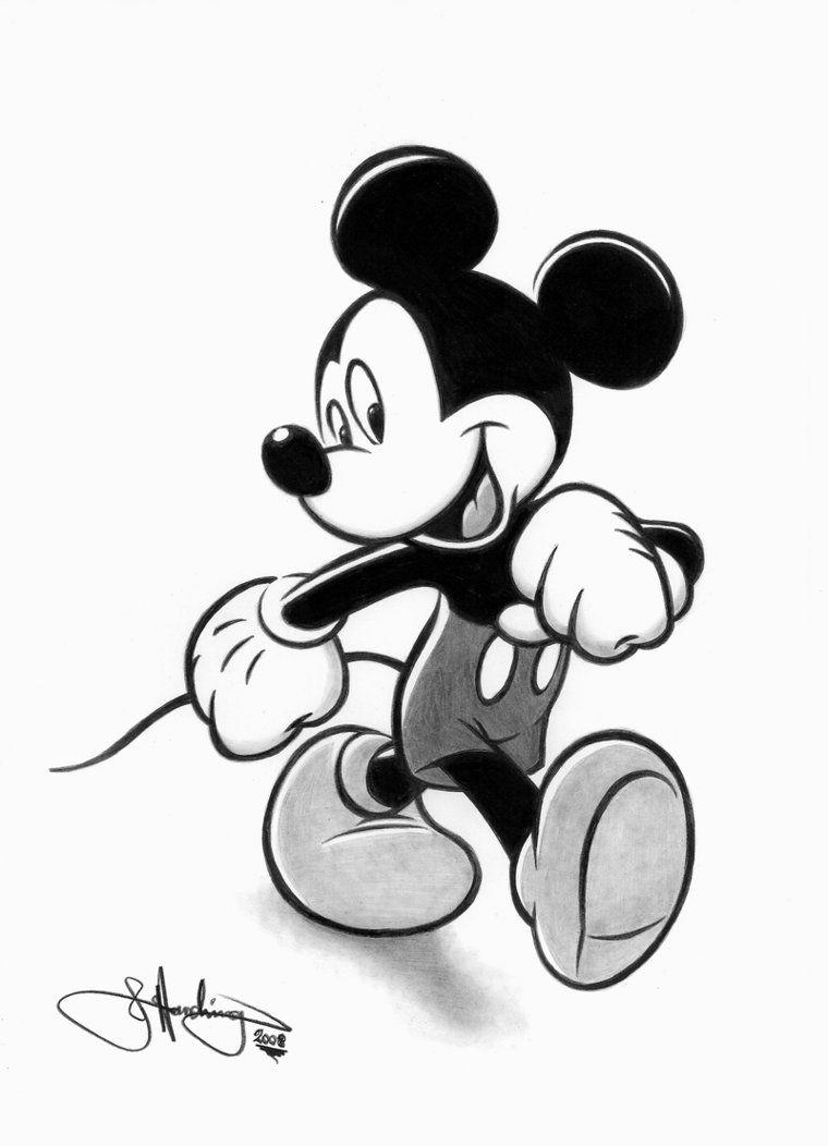 760x1052 Old Mickey Mouse Drawing
