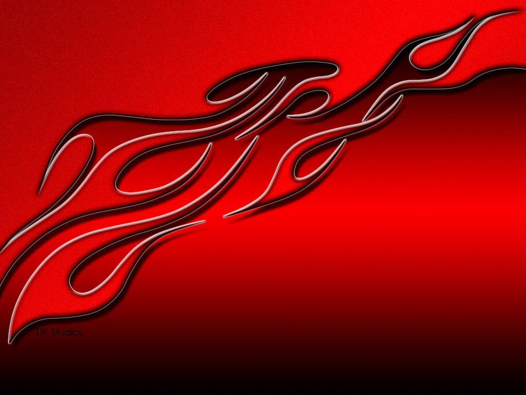 1024x768 Red Flames Background