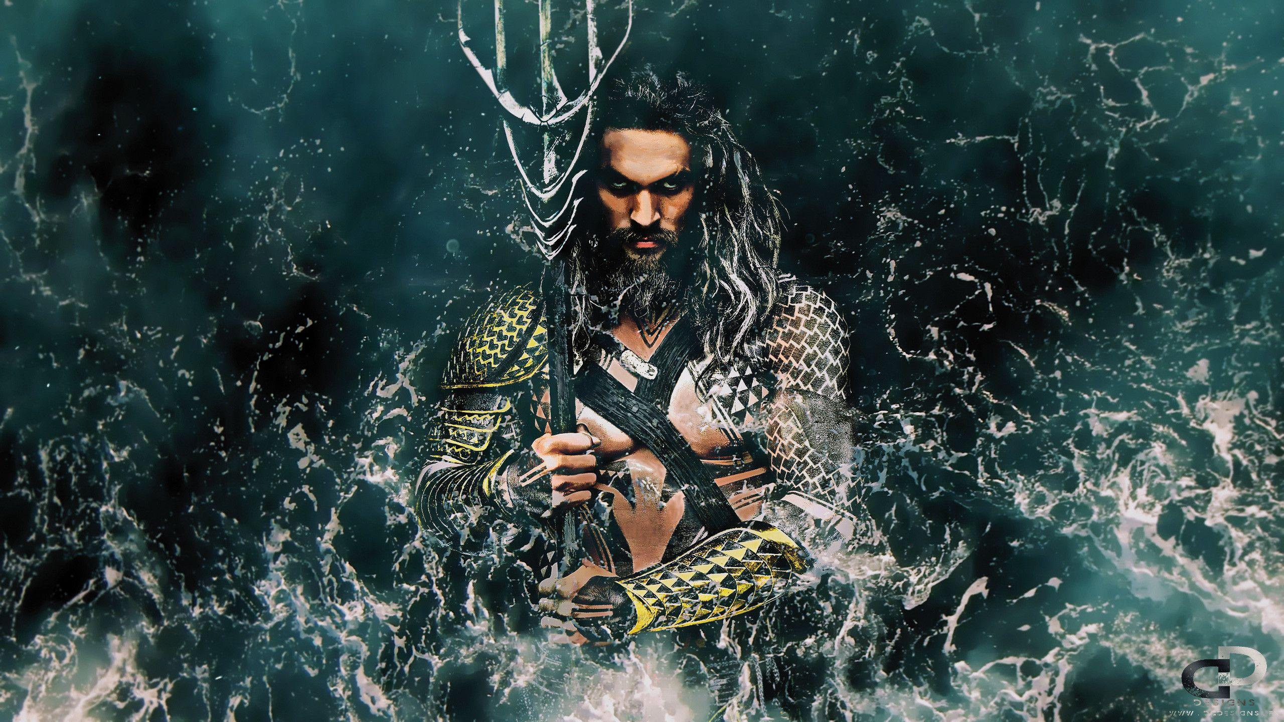Download wallpapers Aquaman, 4k, brown neon lights, superheroes, DC Comics,  Jason Momoa, Aquaman 4K for desktop with resolution 3840x2400. High Quality  HD pictures wallpapers