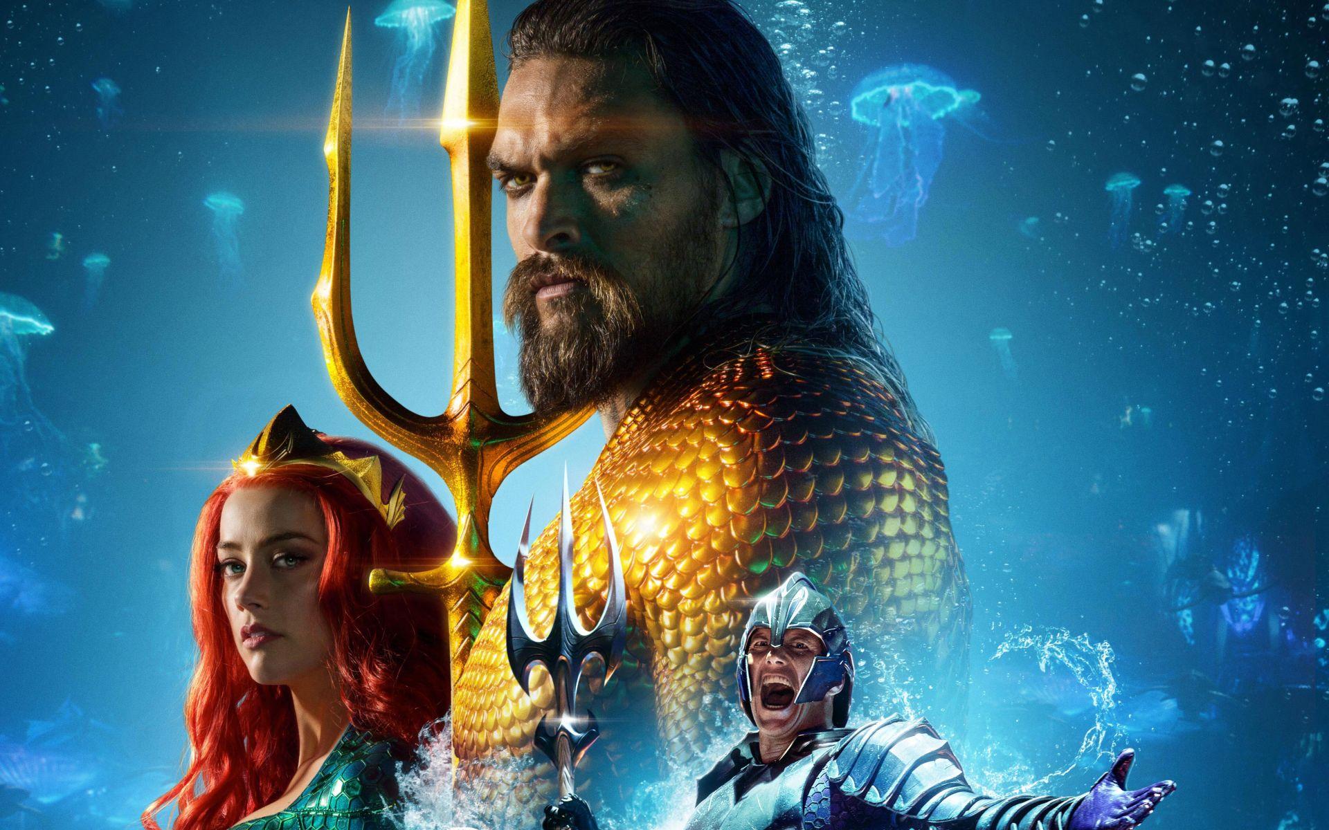 1920x1200 Movie Aquaman Jason Momoa Amber Heard Mera (DC Comics) Wallpaper