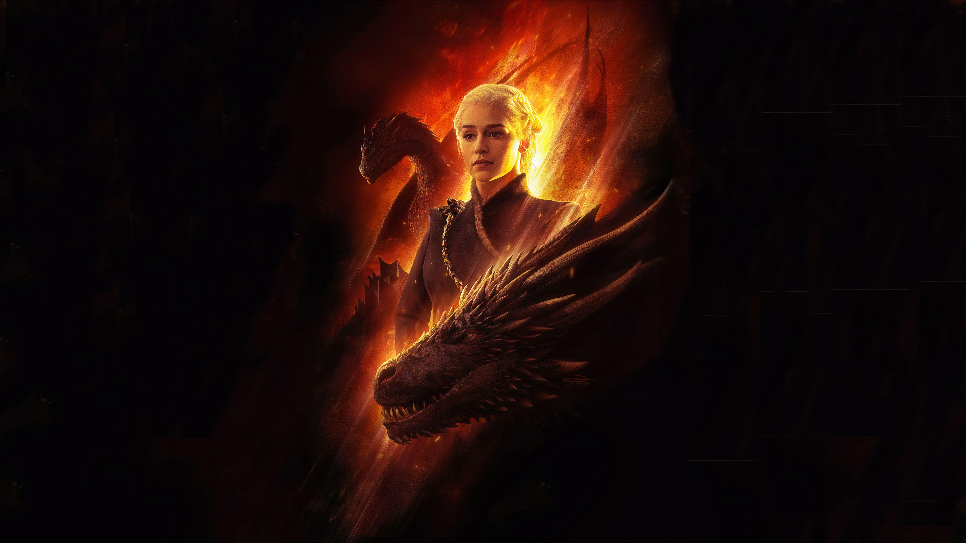 3840x2160 Mother Of Dragons Fanart 4k, HD Tv Shows, 4k Wallpaper, Image