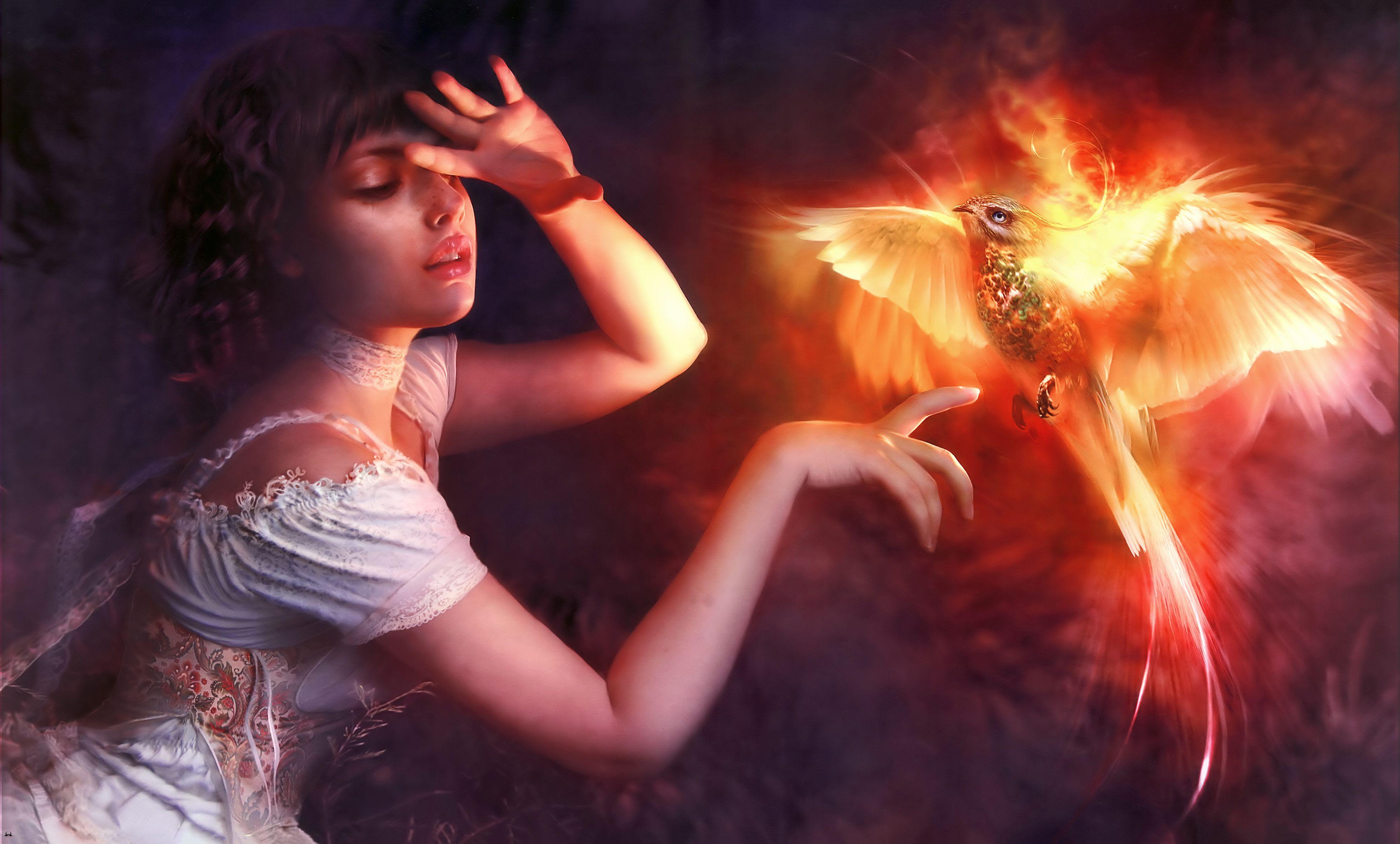 3992x2408 Phoenix Girl 4k, HD Artist, 4k Wallpaper, Image, Background