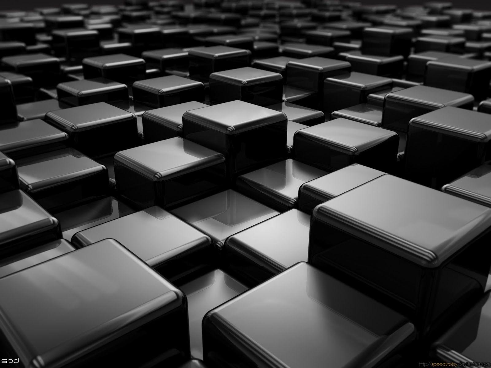 3d Black Cube Wallpaper Iphone Image Num 40