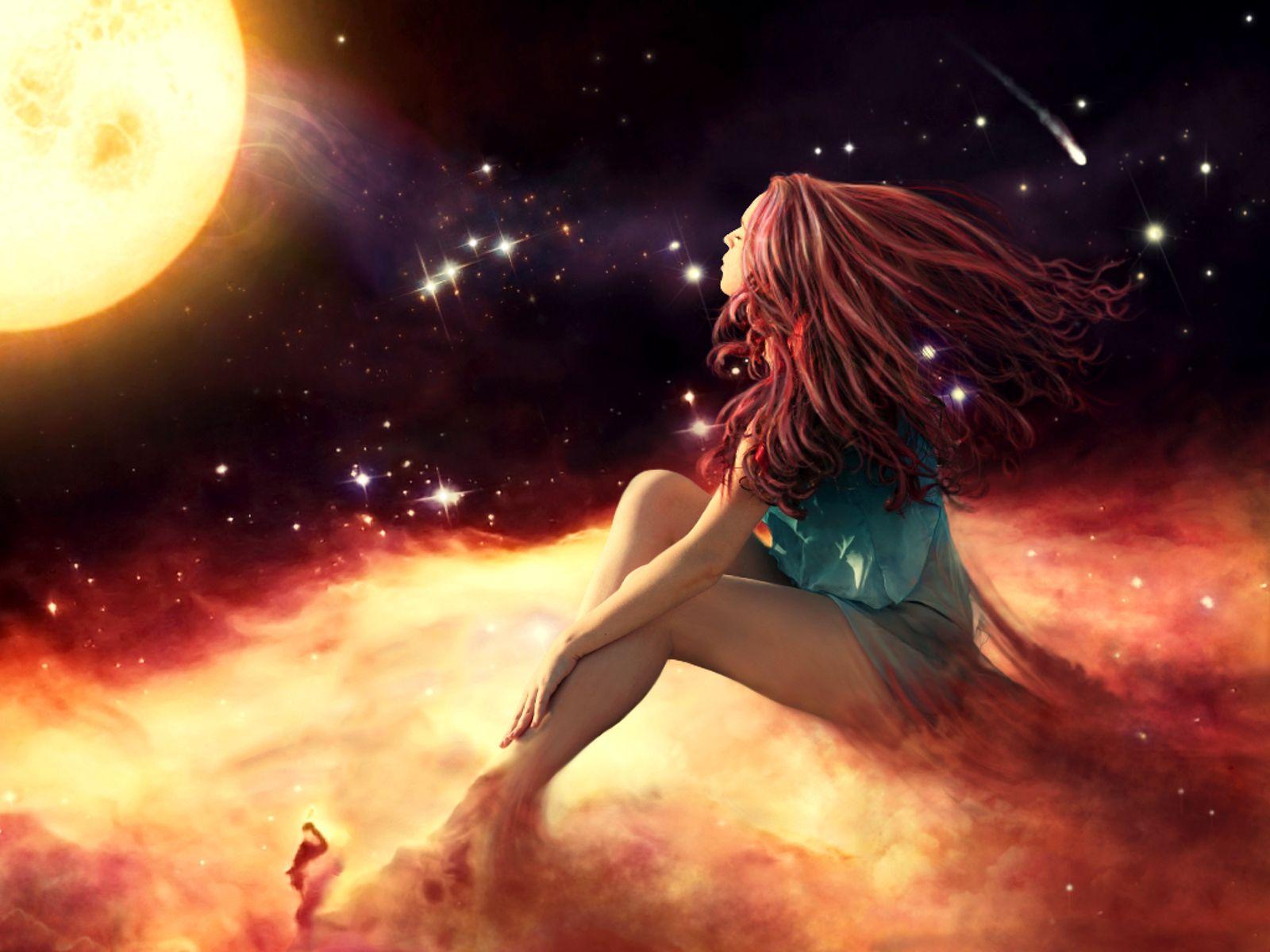 1600x1200 Moon Girls Music Monday with Space Girls Fantasy Wallpaper