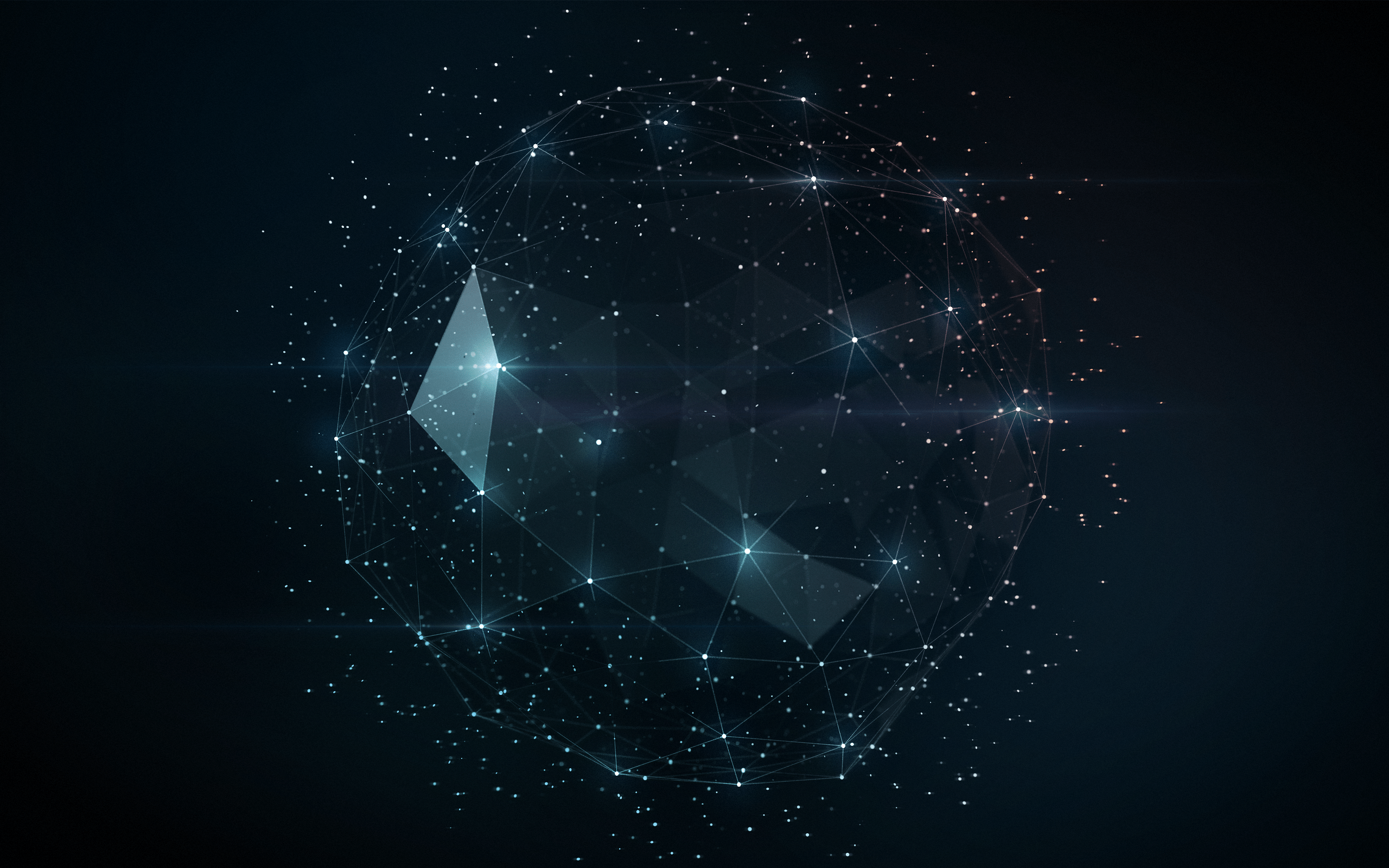 2560x1600 #star trails, #poly, #digital art, #low poly, #wireframe