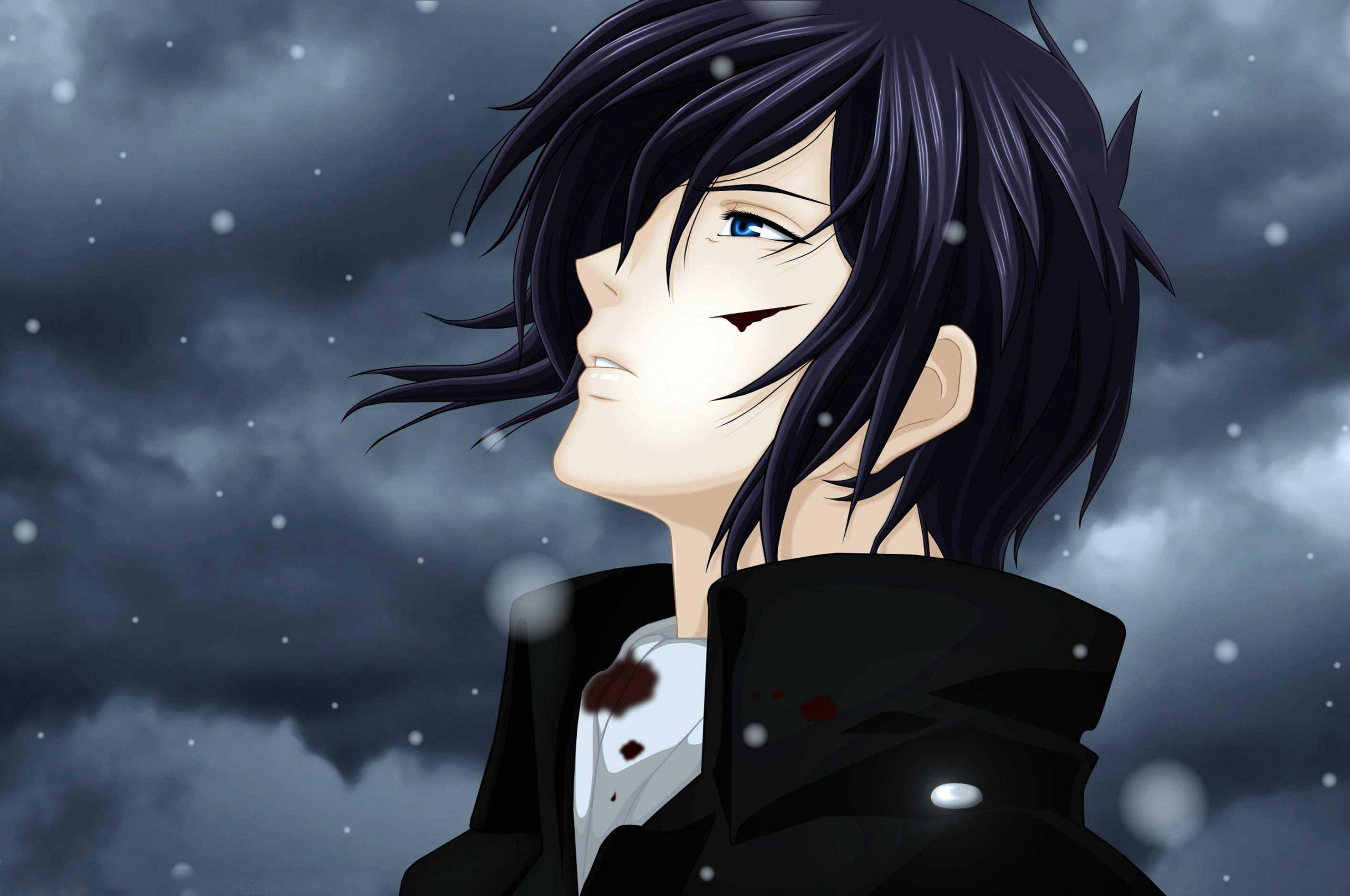 2560x1700 Free download Sad Anime Boy Image Sad Cartoon Boy Alone Pic