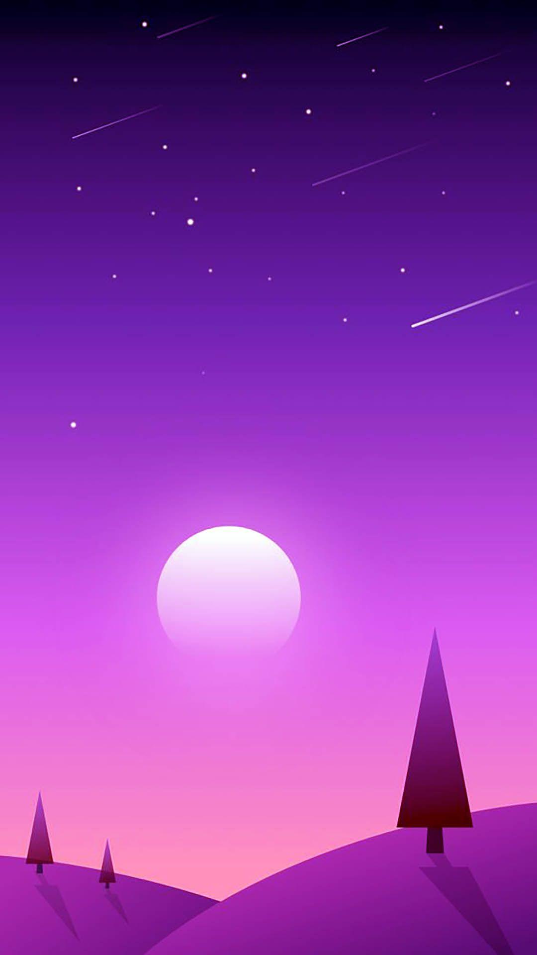 1080x1920 Purple Wallpaper 134. Minimalist wallpaper, Cartoon background