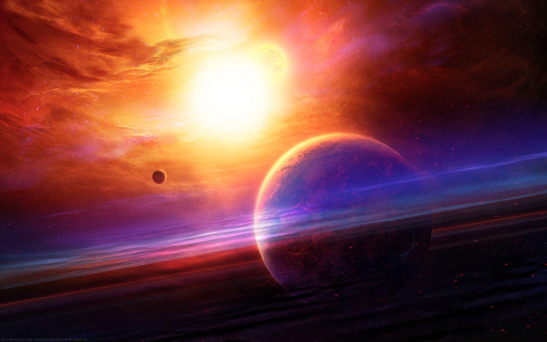 1920x1200 Planets sun stars