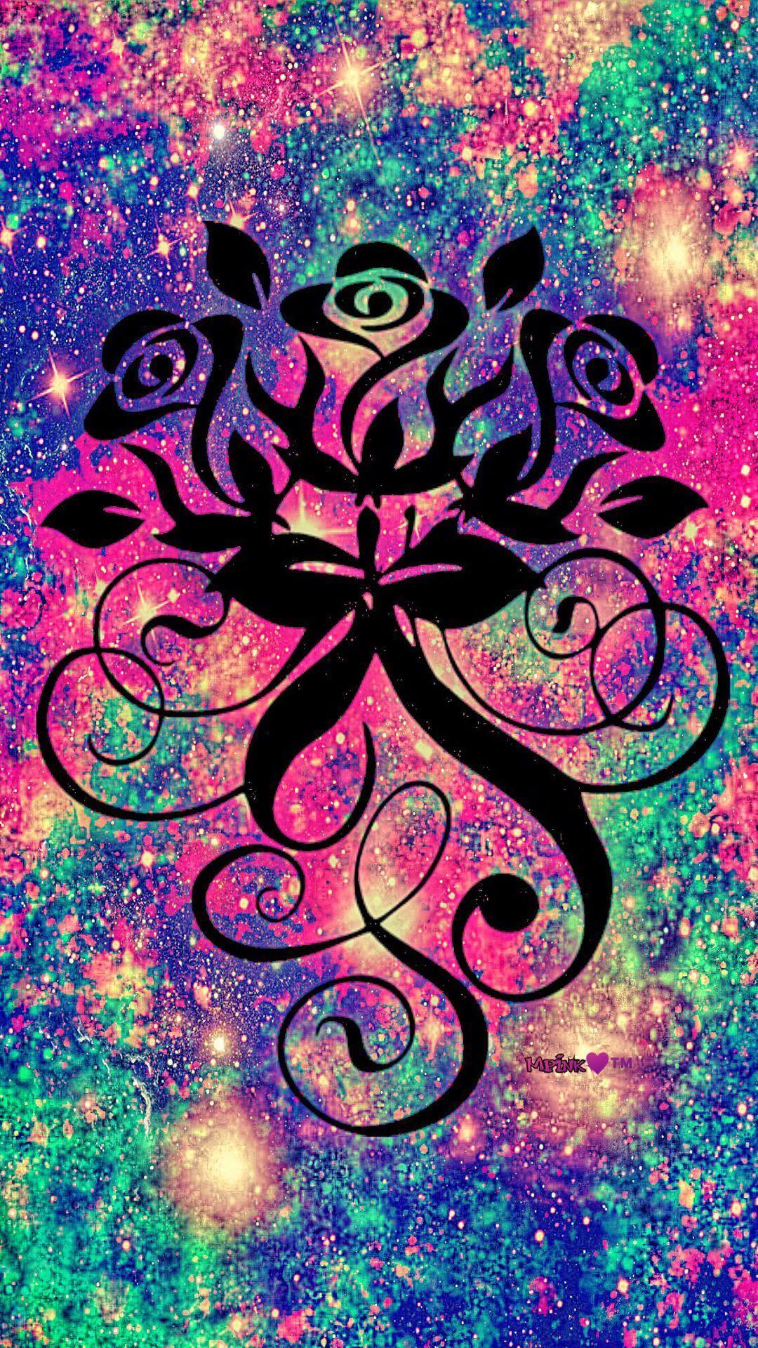 1080x1920 Beautiful Roses Galaxy Wallpaper.By Artist Unknown. #iphonewallpaper. Galaxy wallpaper, Art wallpaper, Cute wallpaper background