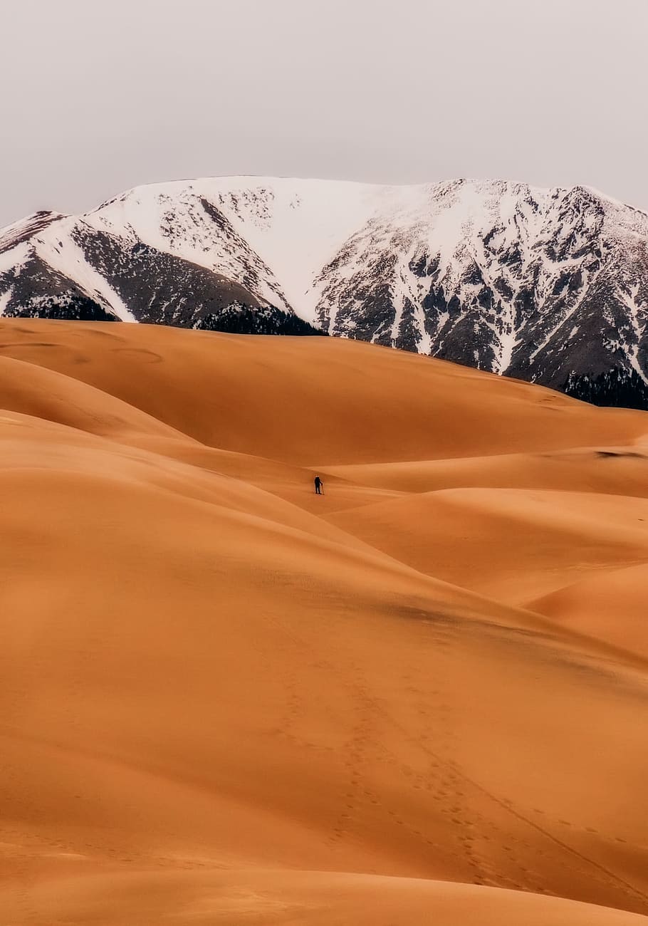 910x1300 HD wallpaper: great sand dunes, national park, tourism, mountains