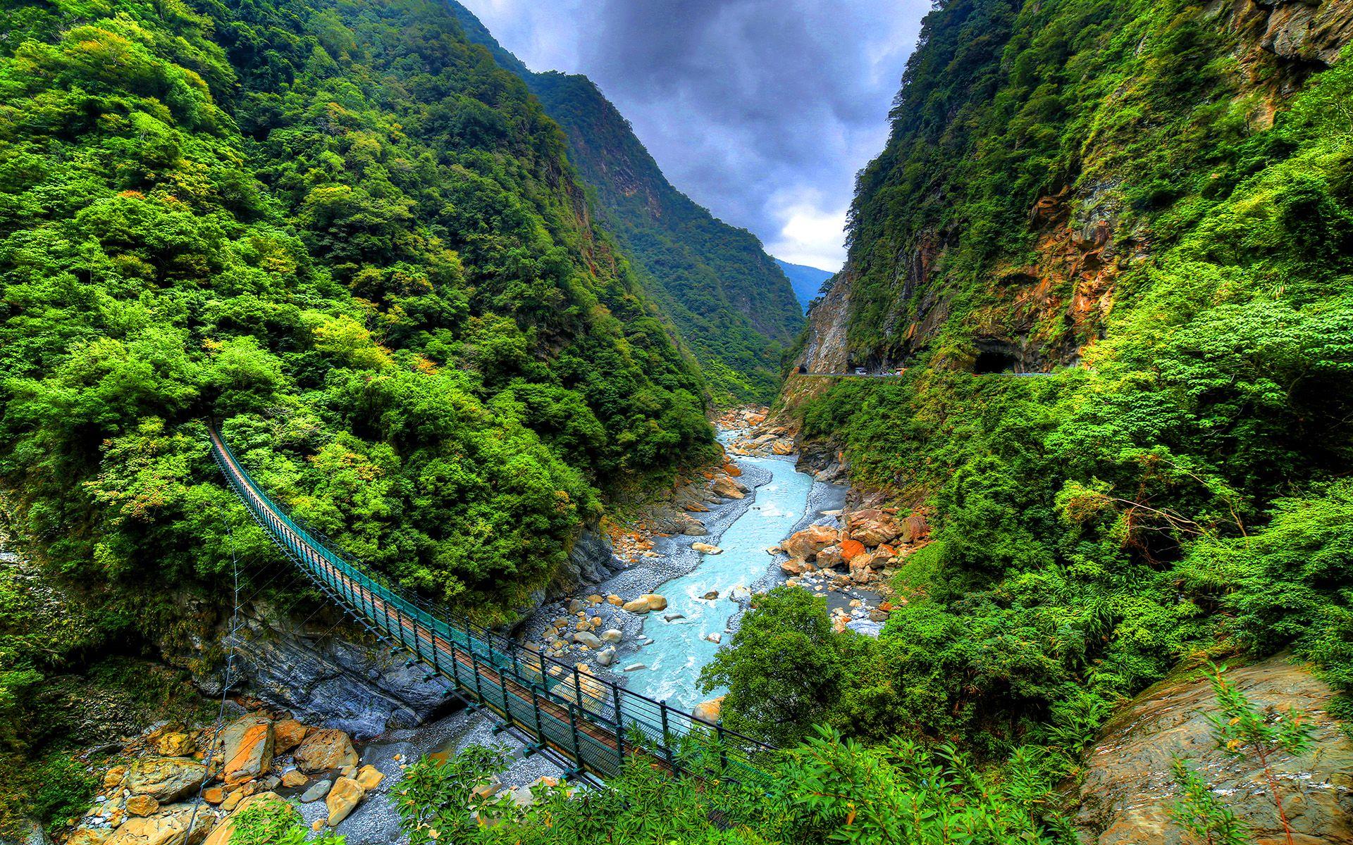 1920x1200 Taroko National Park China River Liwu Taichung Municipality Nantou