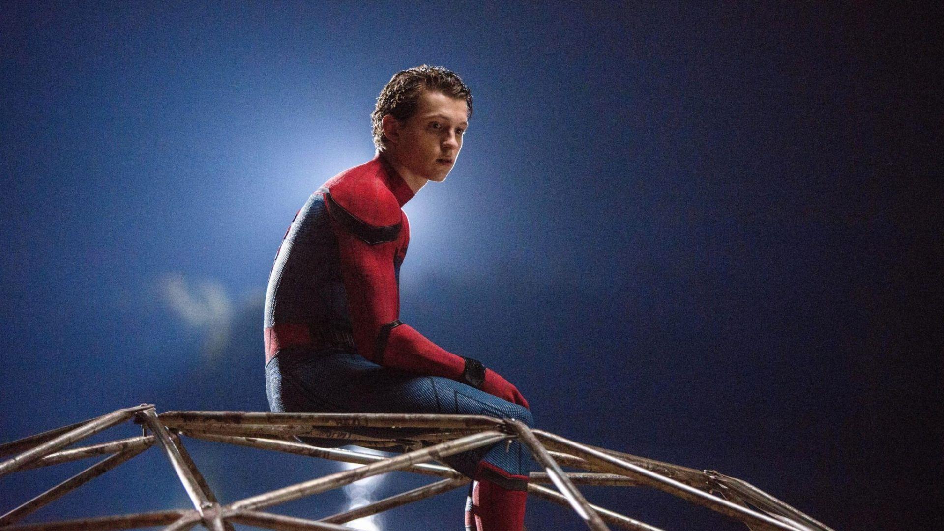 1920x1080 Free download Tom Holland in Spiderman Homecoming 2017 Wallpaper